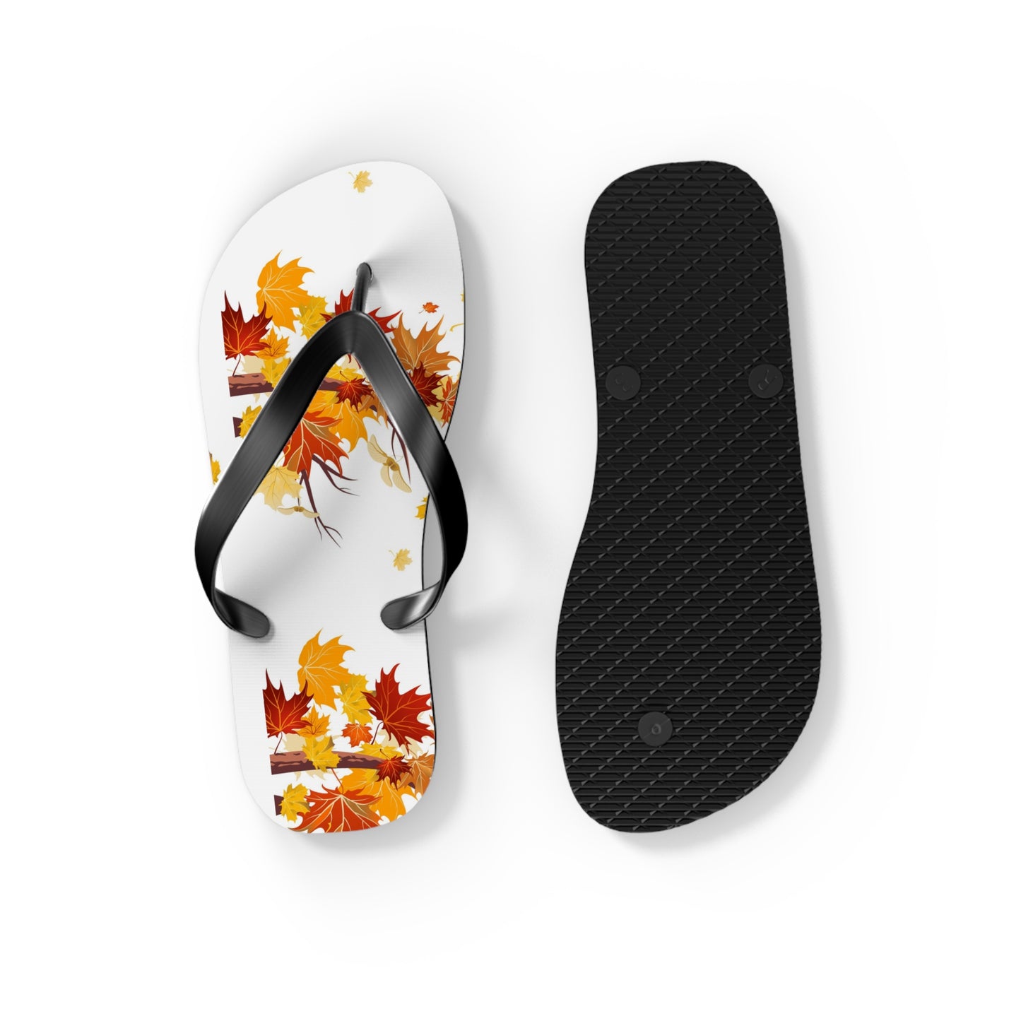 Autumn Leaf Flip Flops | Seasonal Sandals, Fall Footwear, Beach Accessories image 3