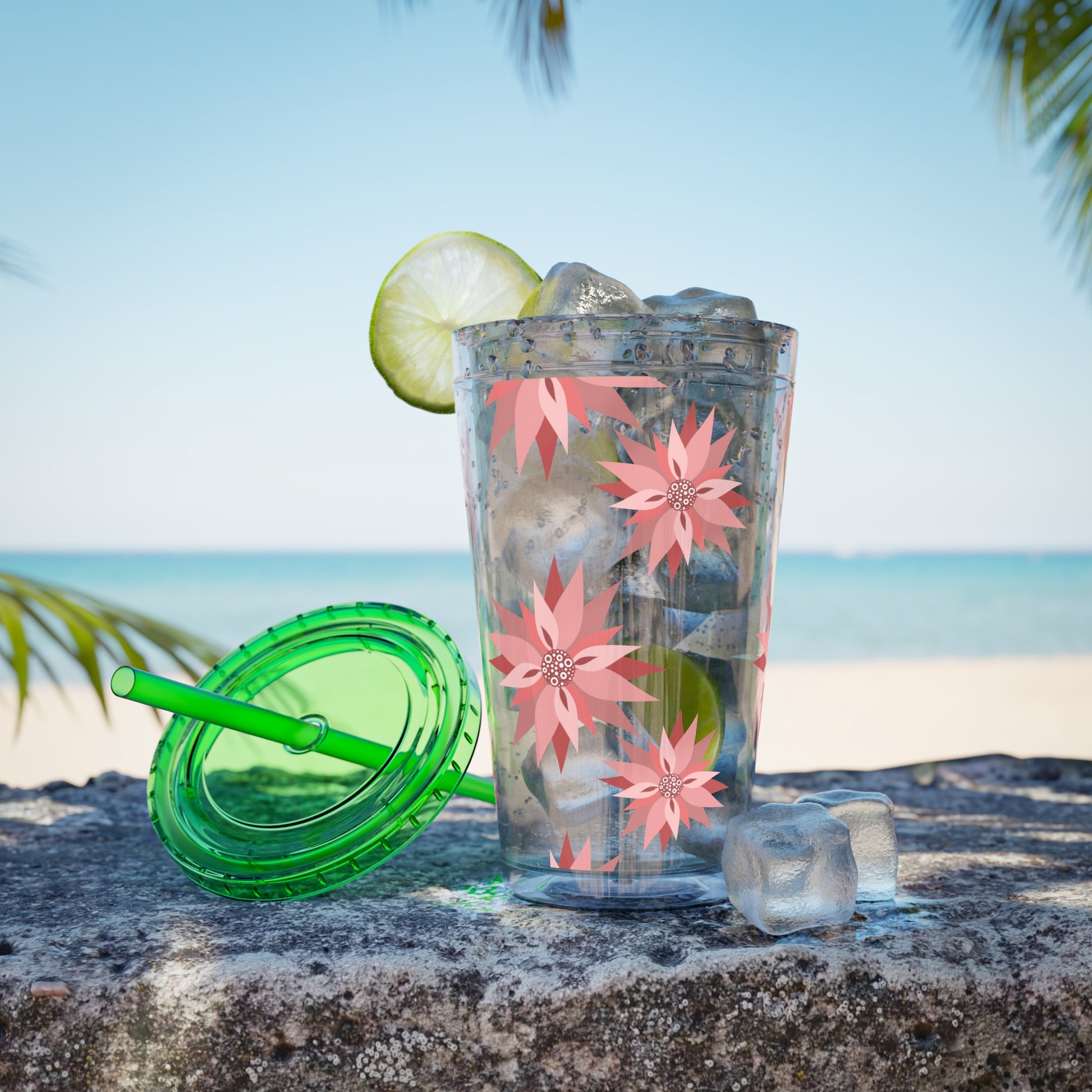 Sunsplash Floral Tumbler, 16oz  image 9