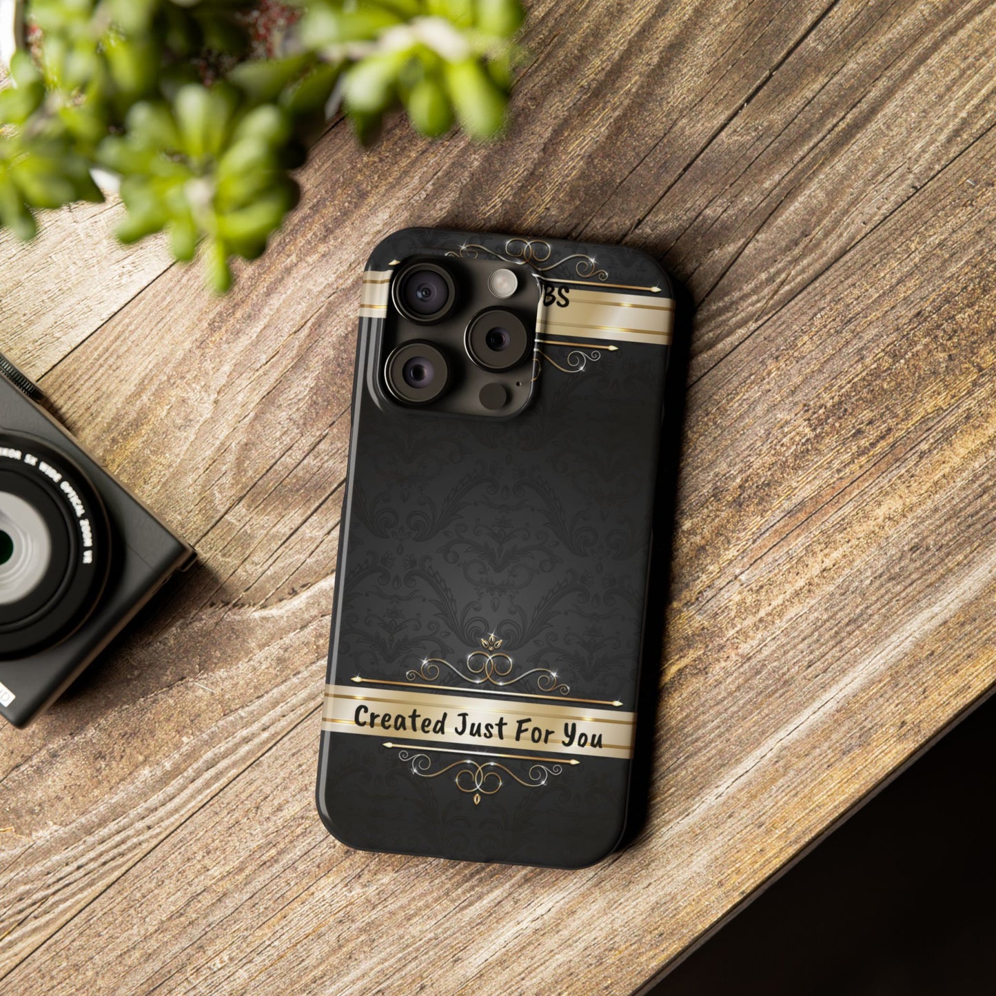 Luxury Phone Case - Black & Gold  Design, Slim Fit, Stylish Unique Gift image 5