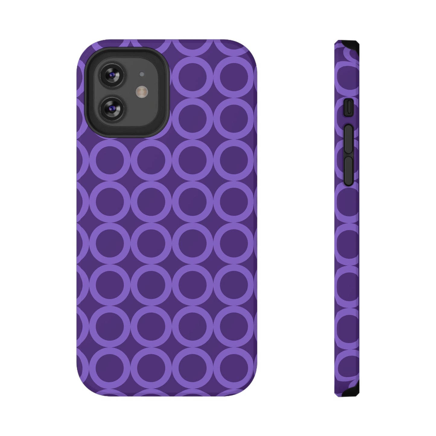 Purple Polka Dot Phone Case | Impact-Resistant Protection, Stylish Accessory image 11