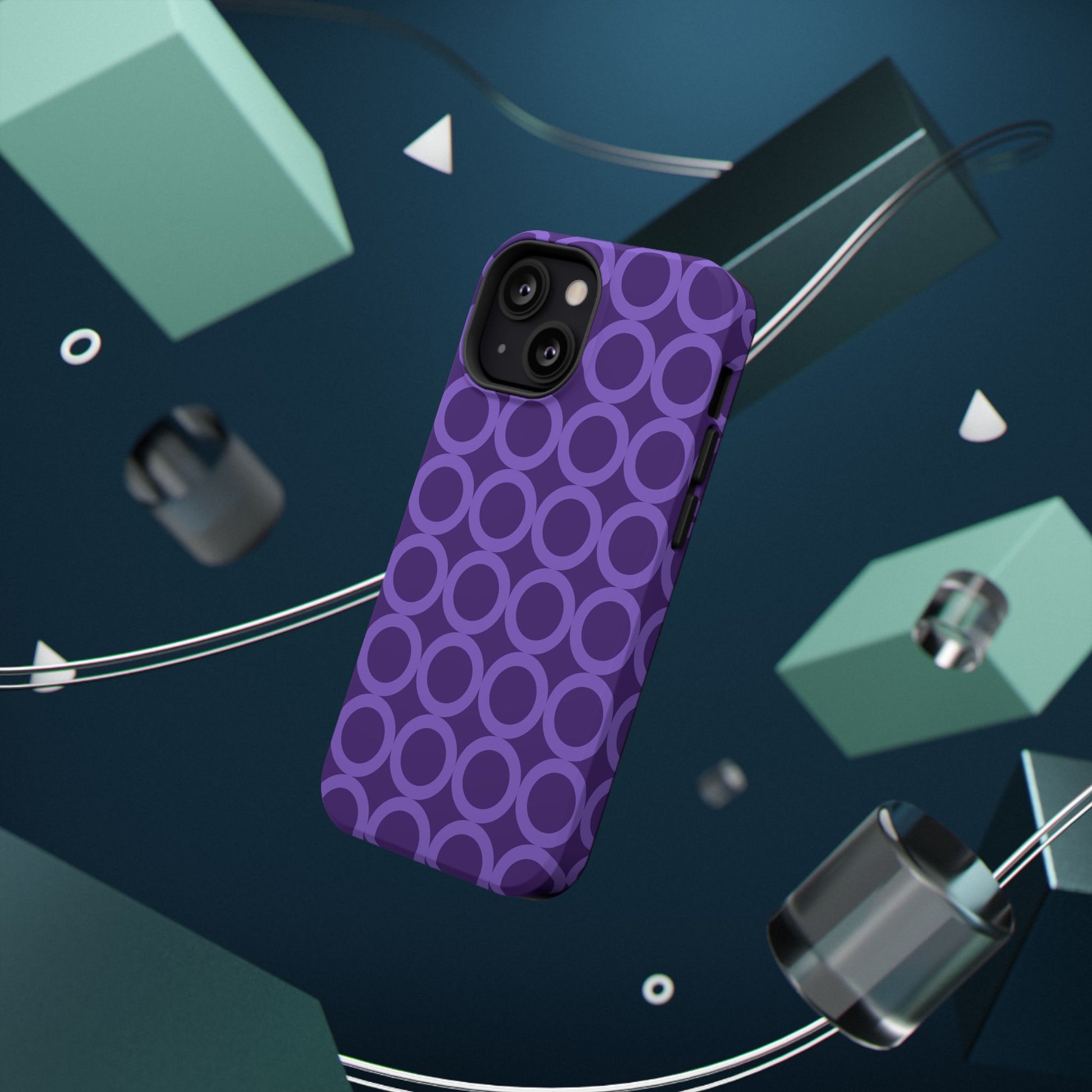 Purple Polka Dot Phone Case | Impact-Resistant Protection, Stylish Accessory image 3