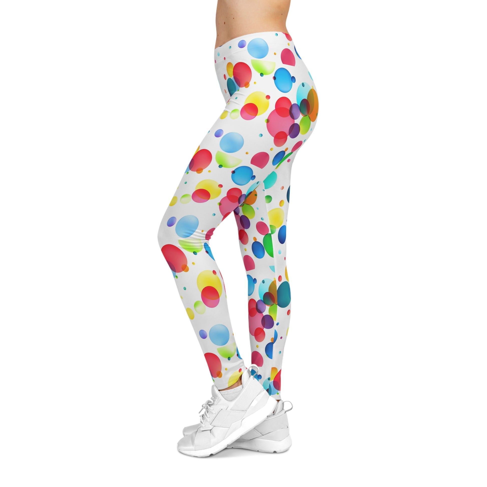 Colorful Women's Casual Leggings | Vibrant Leggings for Activewear, Gift Idea image 3