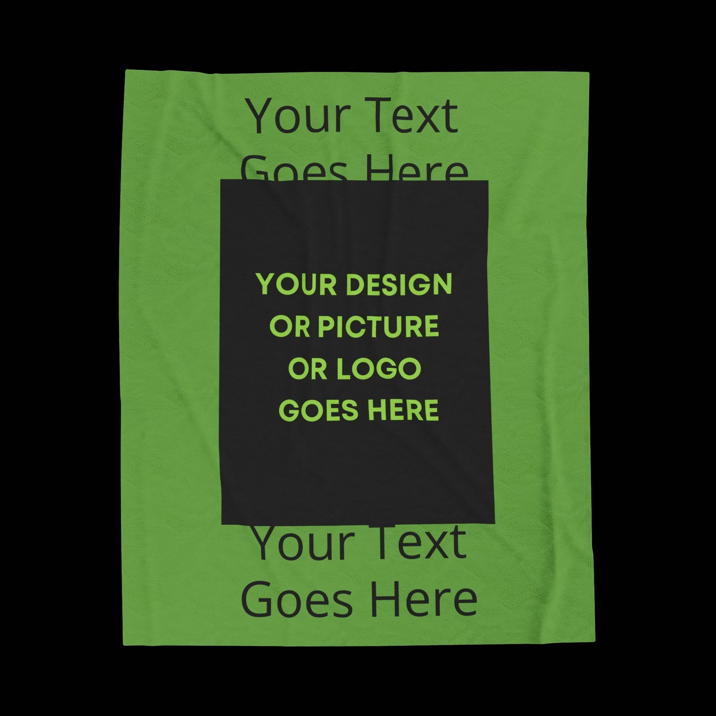 Personalized This Velveteen Plush Blanket With Your Text & Image