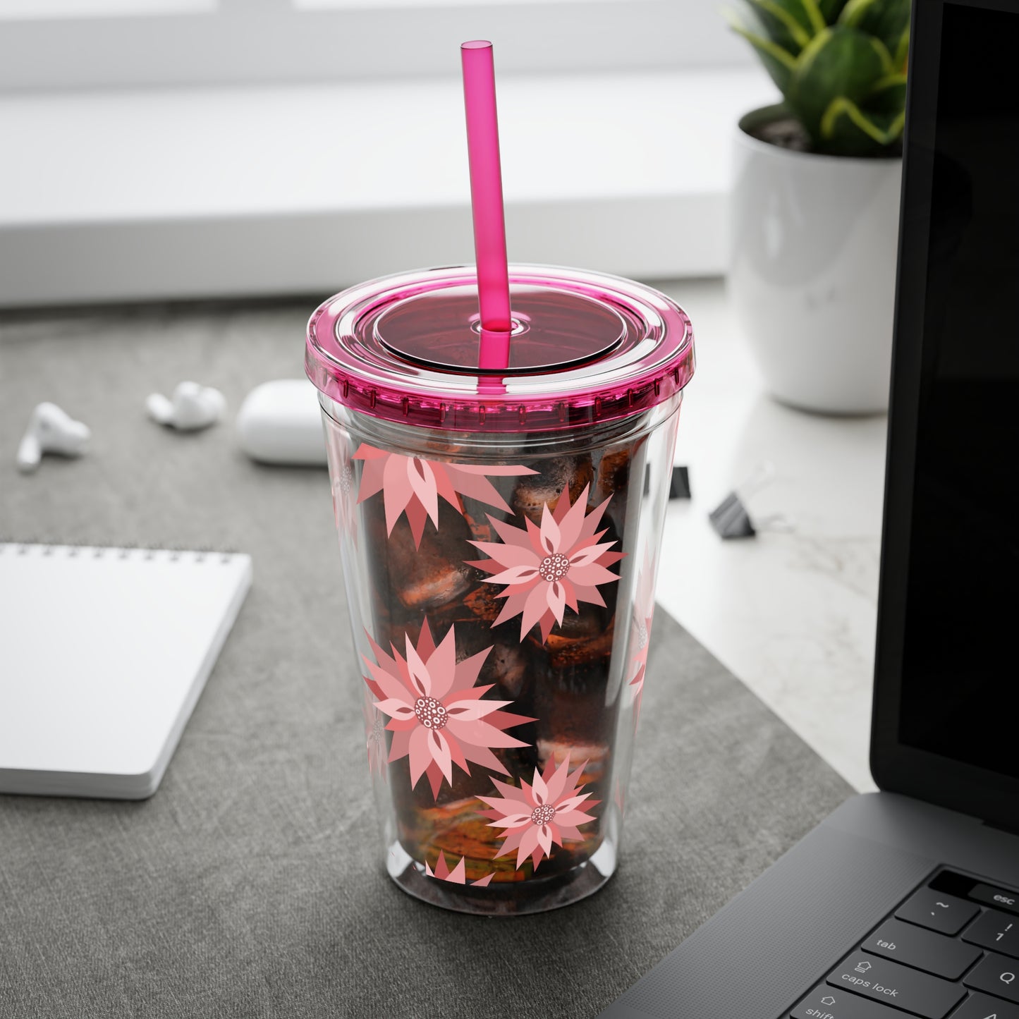 Sunsplash Floral Tumbler, 16oz  image 13