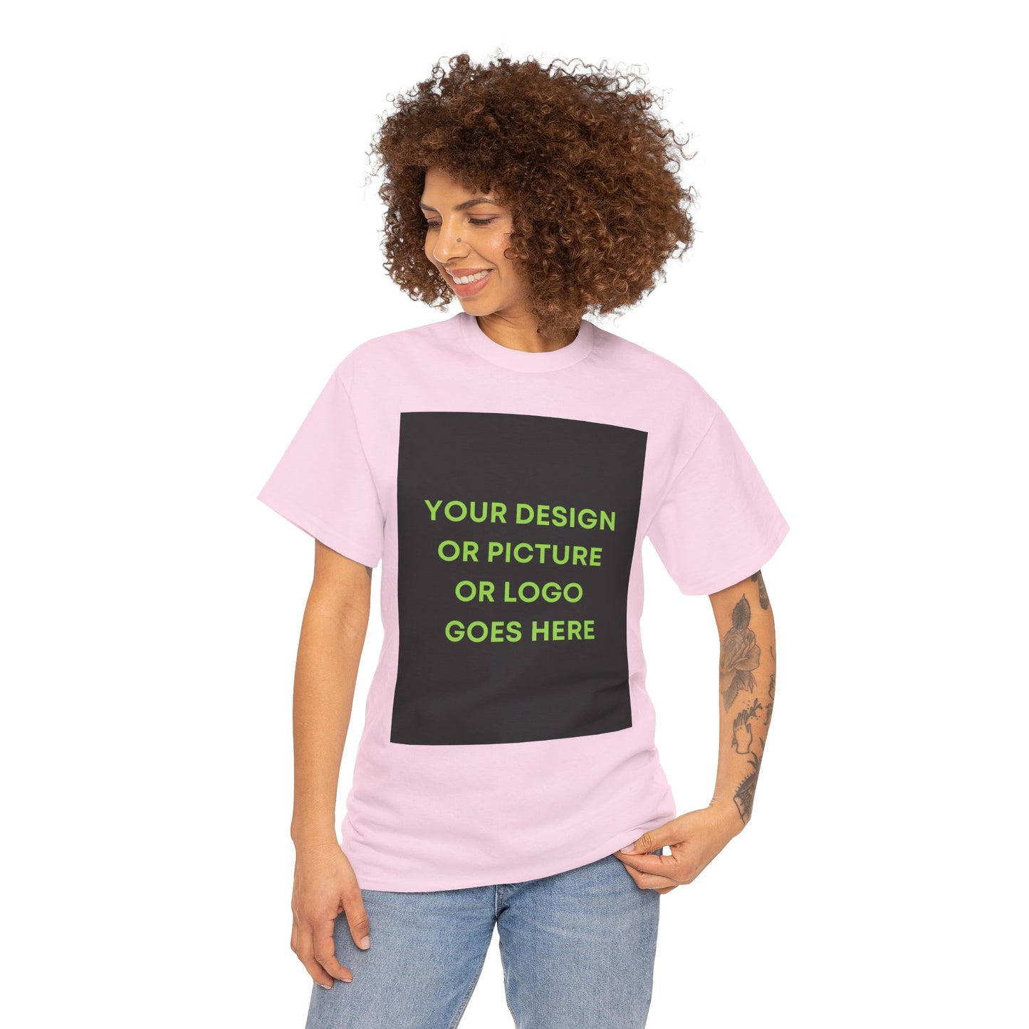 Custom Photo & Text T‑Shirt — Personalized Front/Back Print Tee