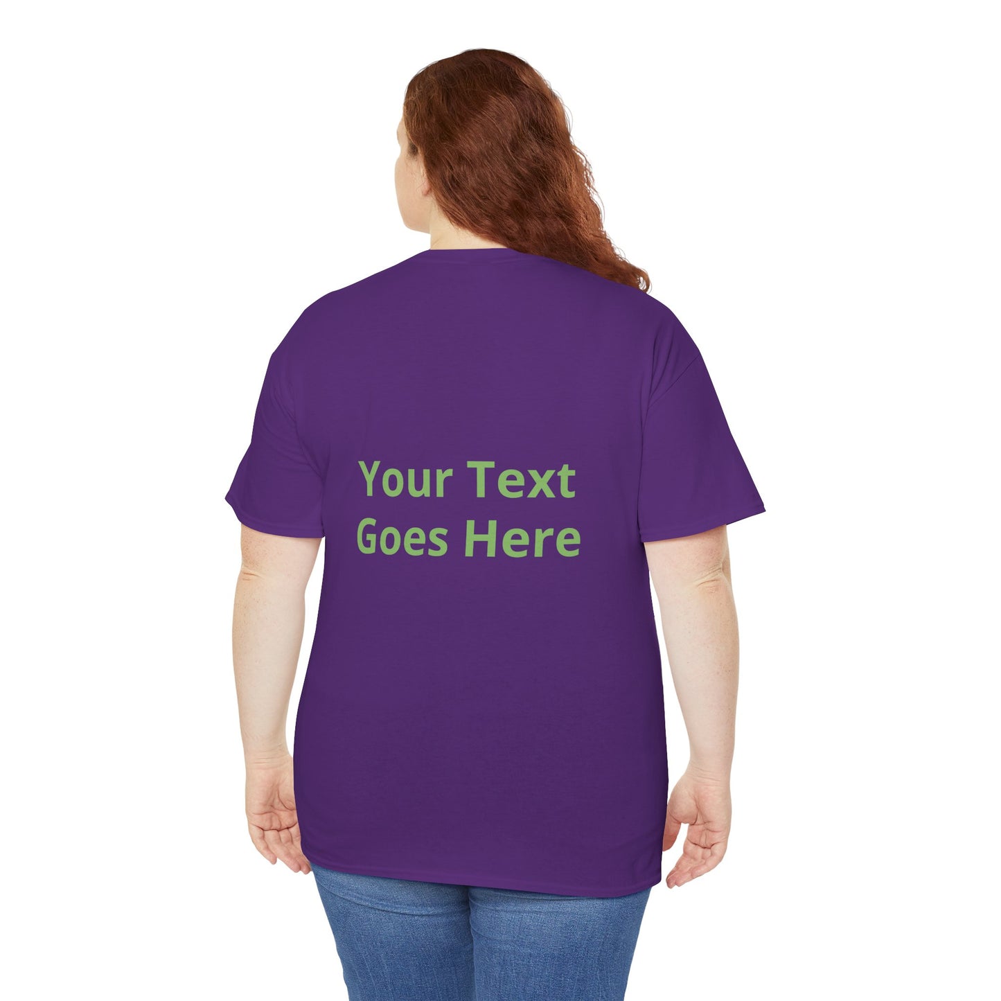 Custom Photo & Text T‑Shirt — Personalized Front/Back Print Tee