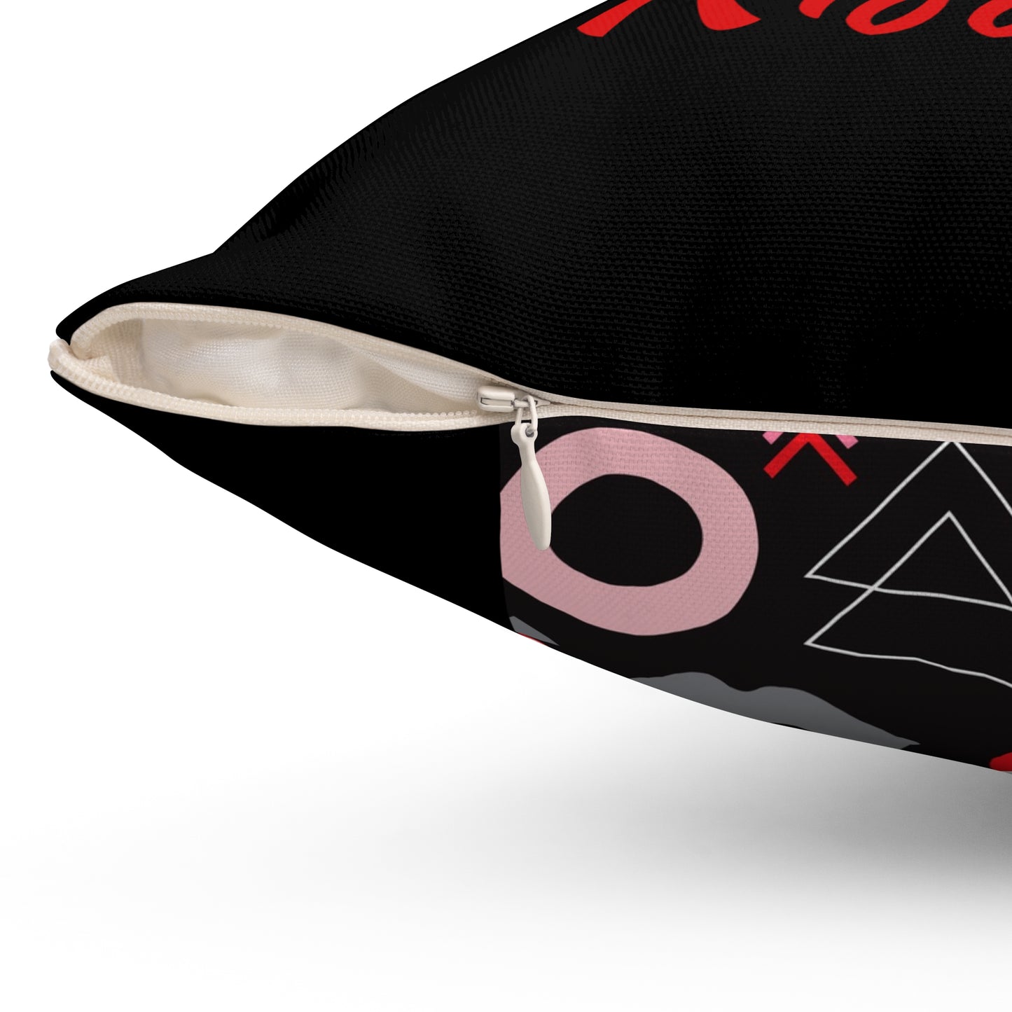 Spade, Heart & Kisses Decorative Valentine Throw Pillow