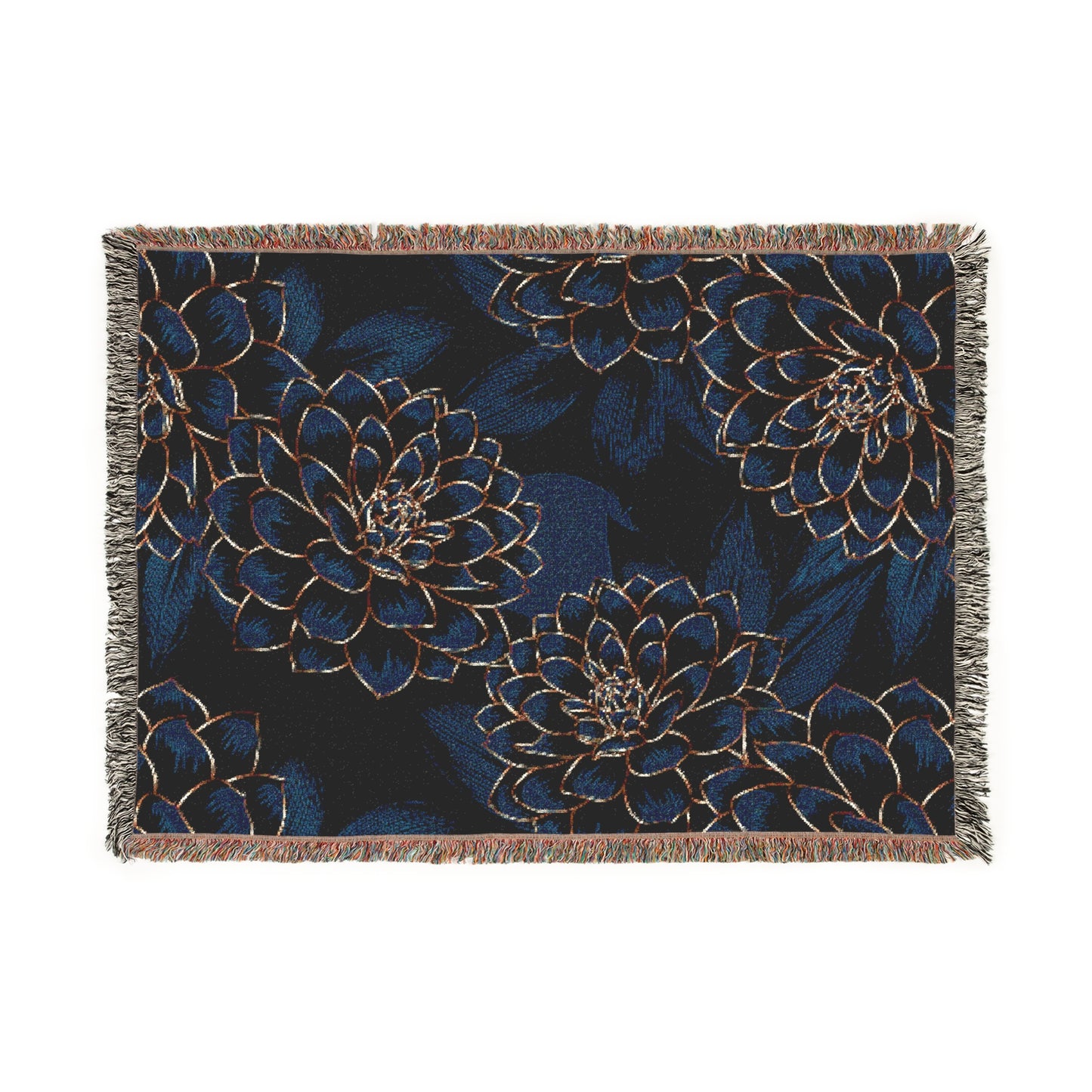 Cozy Floral Woven Blanket - Perfect for Home Decor, Gifts, Snuggling, Bedspread image 0