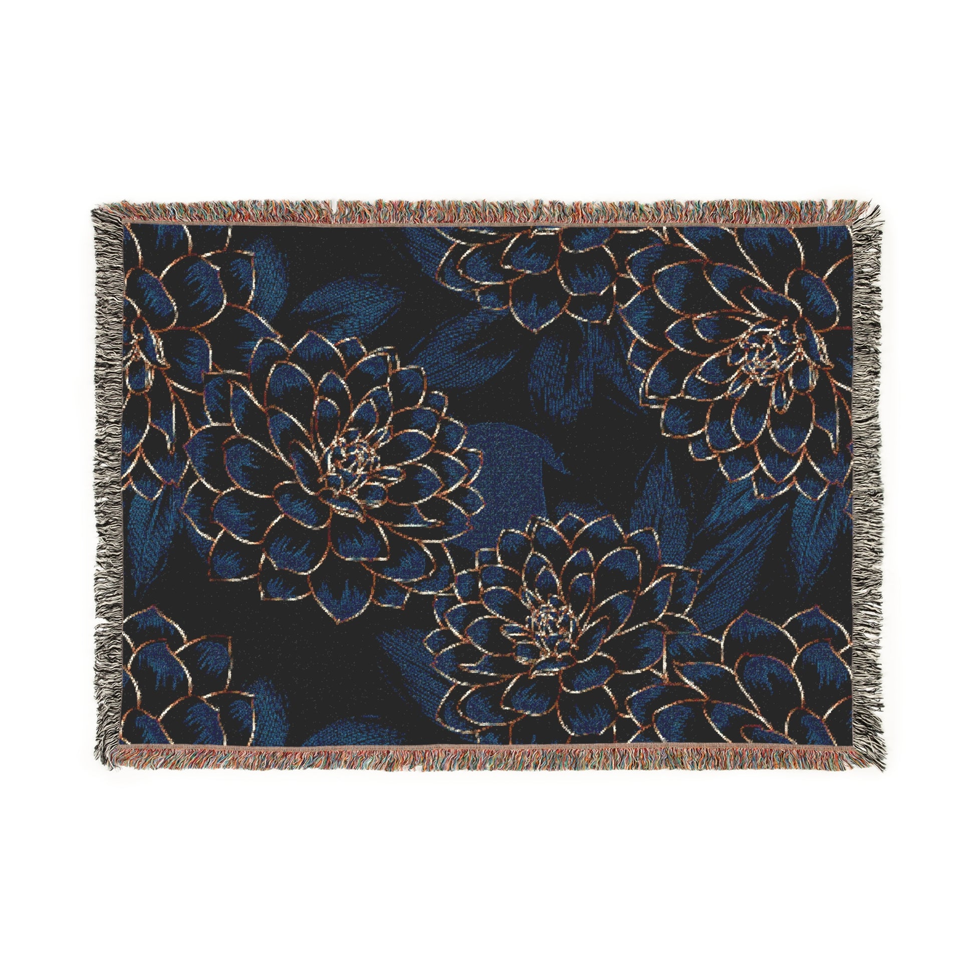 Cozy Floral Woven Blanket - Perfect for Home Decor, Gifts, Snuggling, Bedspread image 0