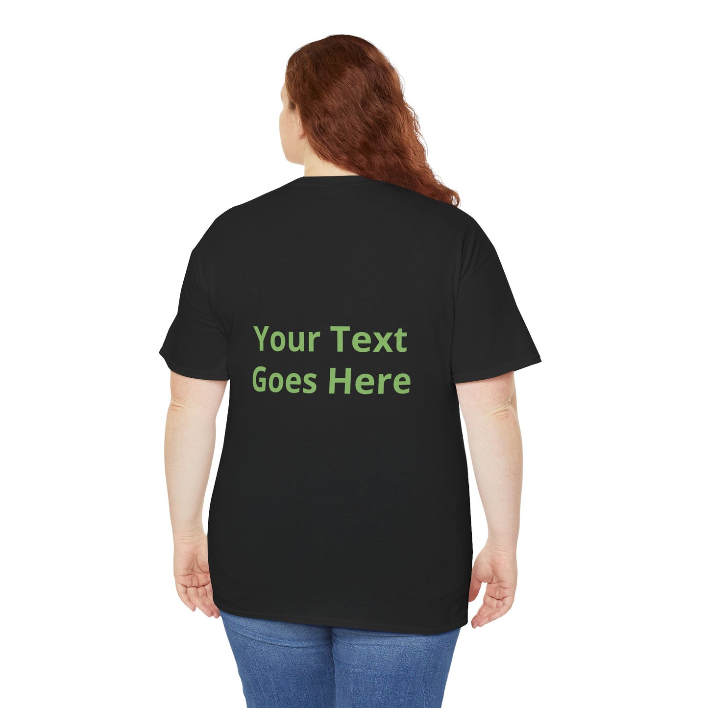 Custom Photo & Text T‑Shirt — Personalized Front/Back Print Tee
