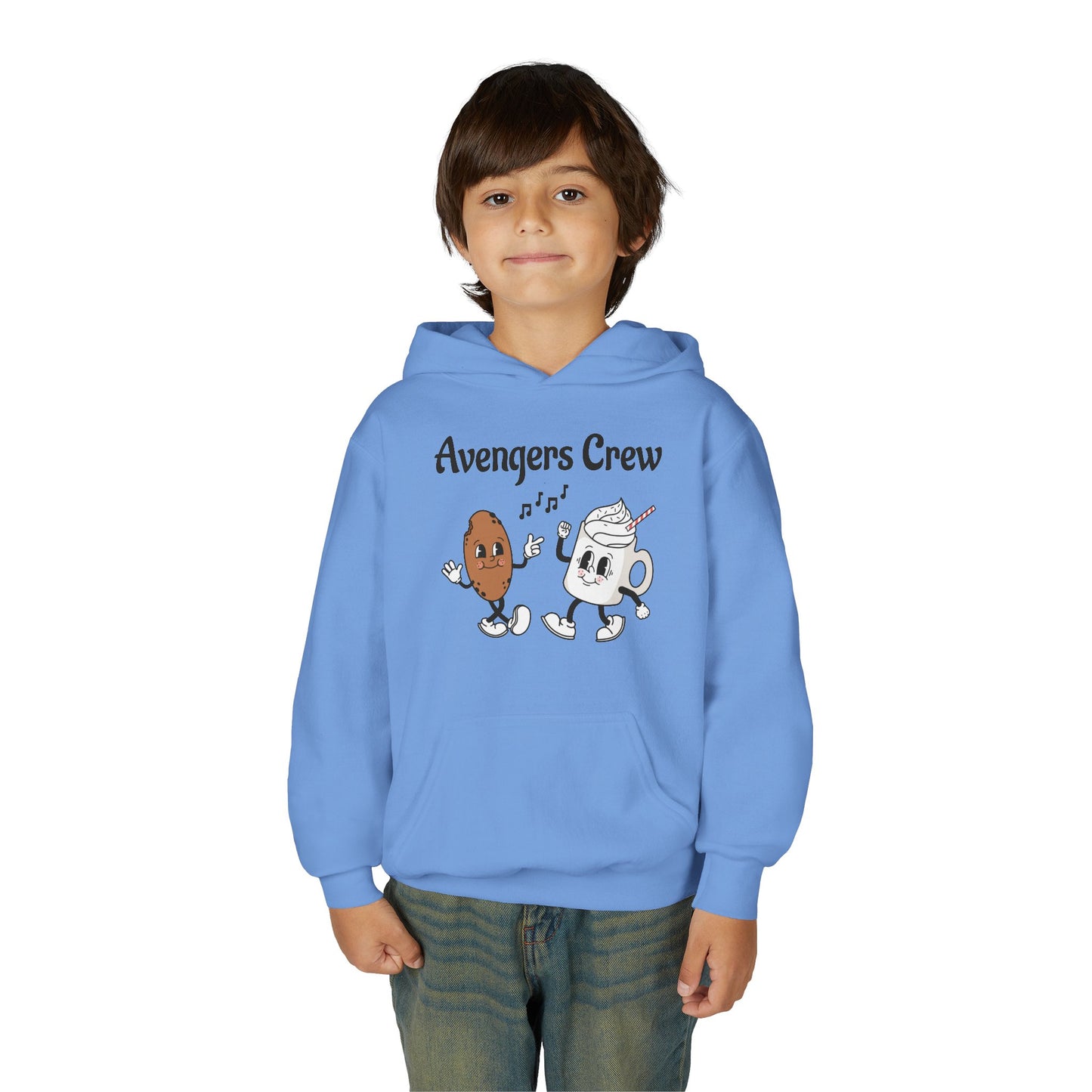 Youth Avengers Crew Hooded Sweatshirt, Boys Hoodie, Cute Sweatshirt Gift image 11