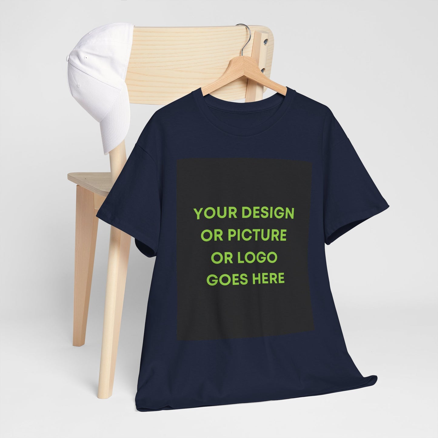 Custom Photo & Text T‑Shirt — Personalized Front/Back Print Tee