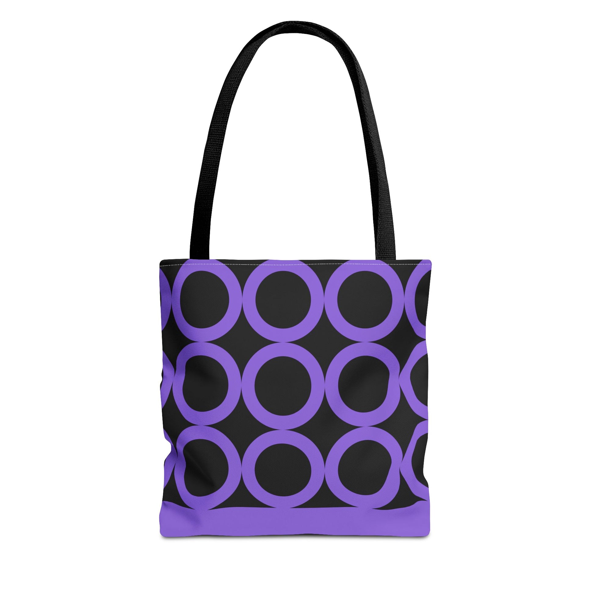 Chic Purple Circle Tote Bag image 2