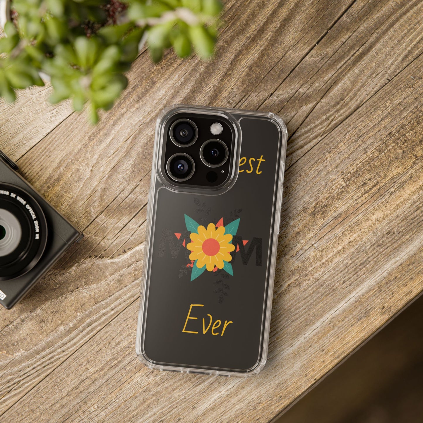 Mom-Themed Inspired Clear Phone Case, Fall Season iPhone Cover, Transparent Case image 9