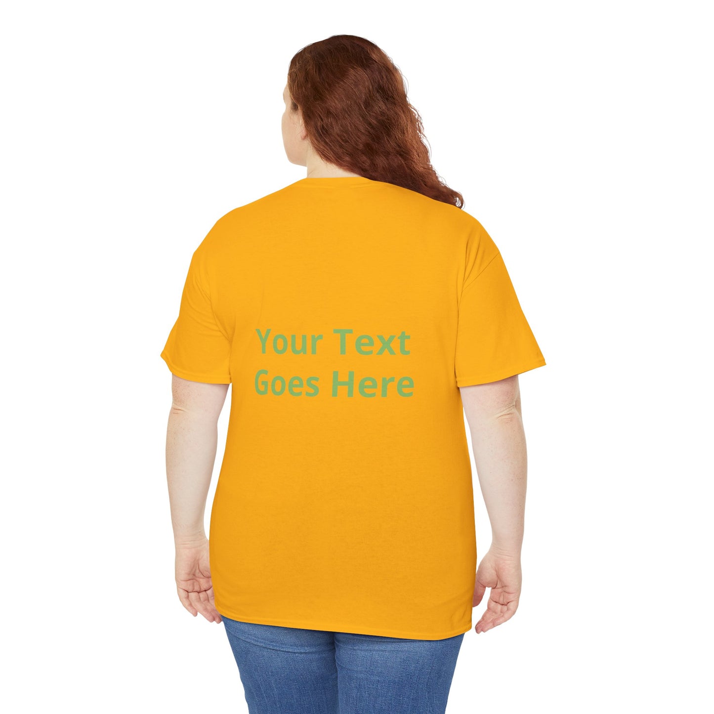 Custom Photo & Text T‑Shirt — Personalized Front/Back Print Tee
