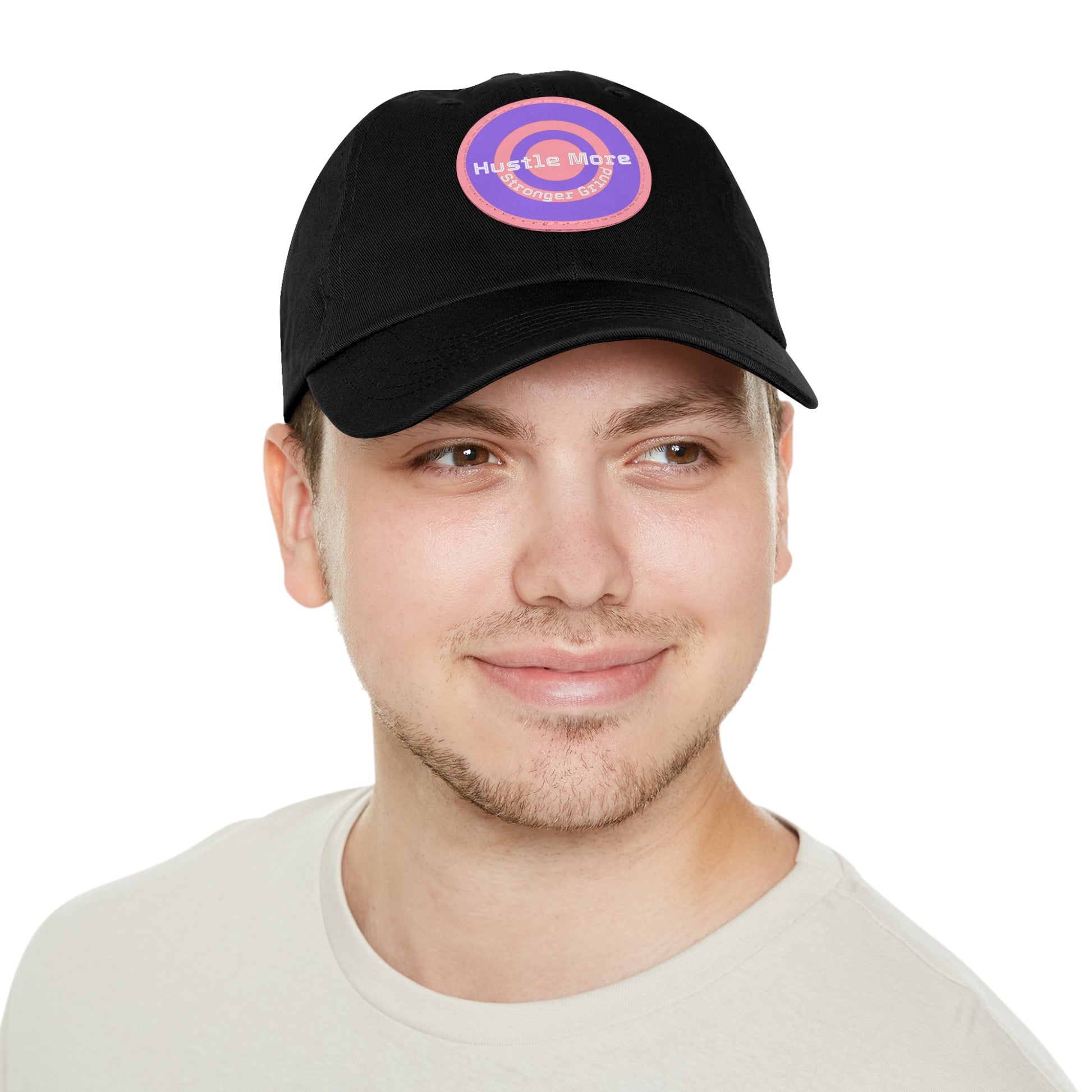 Purple Leather Patch Dad Hat, Casual Cap, Stylish Accessories for Father’s Day image 10