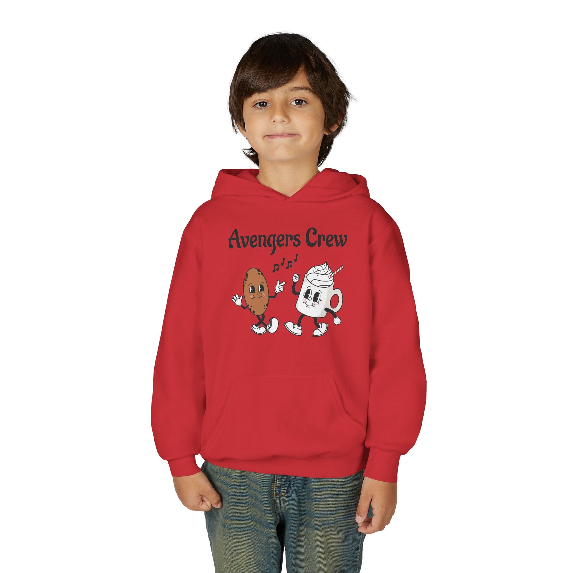 Youth Avengers Crew Hooded Sweatshirt, Boys Hoodie, Cute Sweatshirt Gift image 12