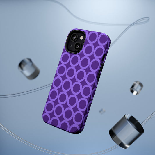 Purple Polka Dot Phone Case | Impact-Resistant Protection, Stylish Accessory image 1