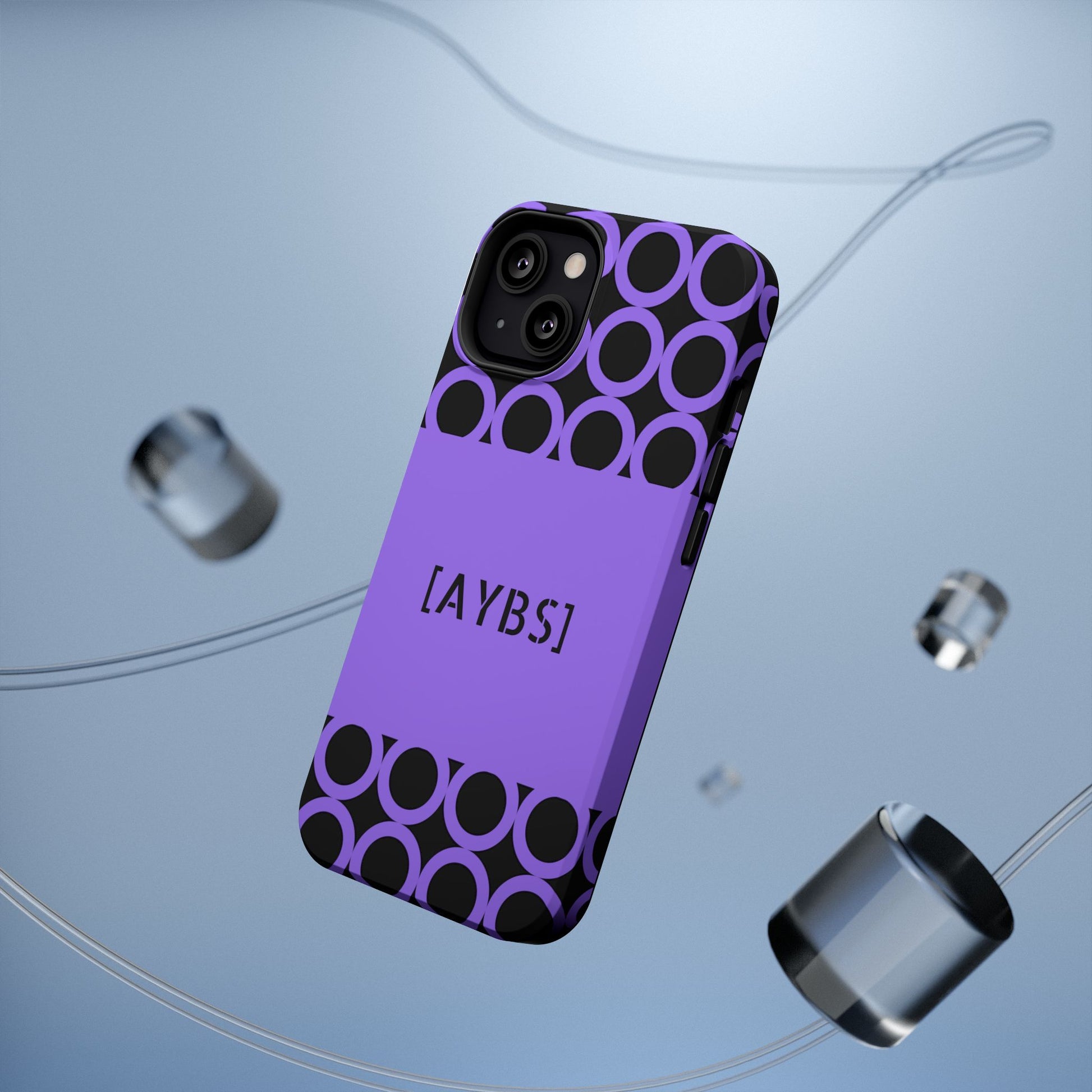 Purple Polka Dot Phone Case | Impact-Resistant Protection, Stylish Accessory image 2