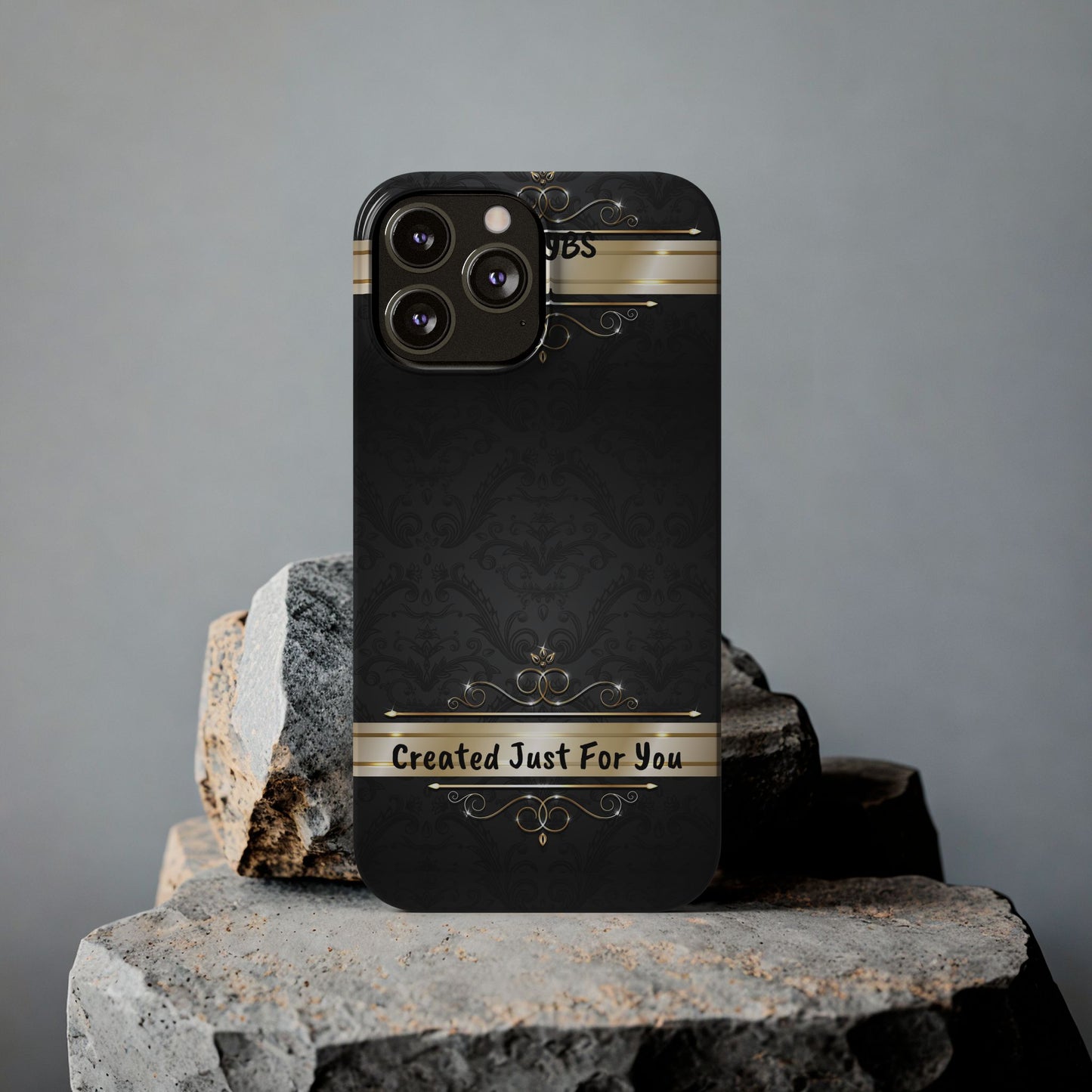 Luxury Phone Case - Black & Gold  Design, Slim Fit, Stylish Unique Gift image 0
