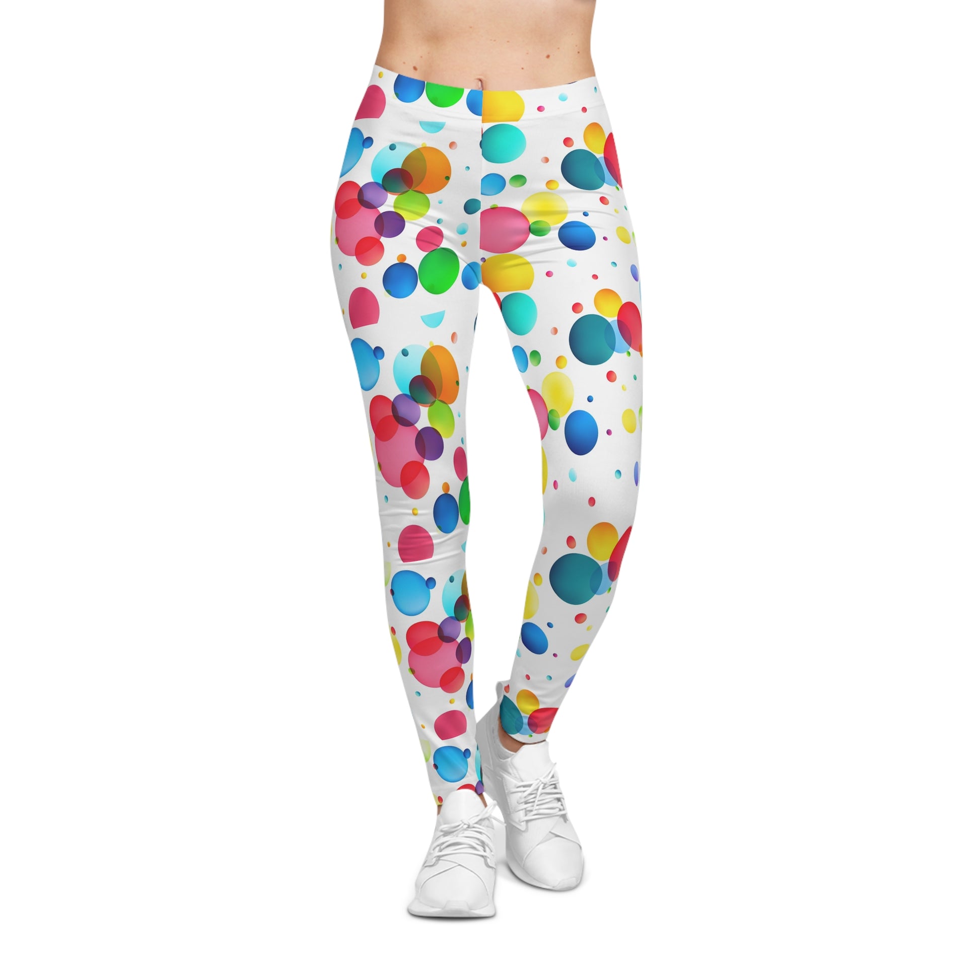 Colorful Women's Casual Leggings | Vibrant Leggings for Activewear, Gift Idea image 1