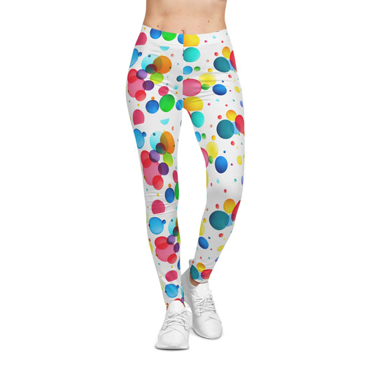 Colorful Women's Casual Leggings | Vibrant Leggings for Activewear, Gift Idea image 1