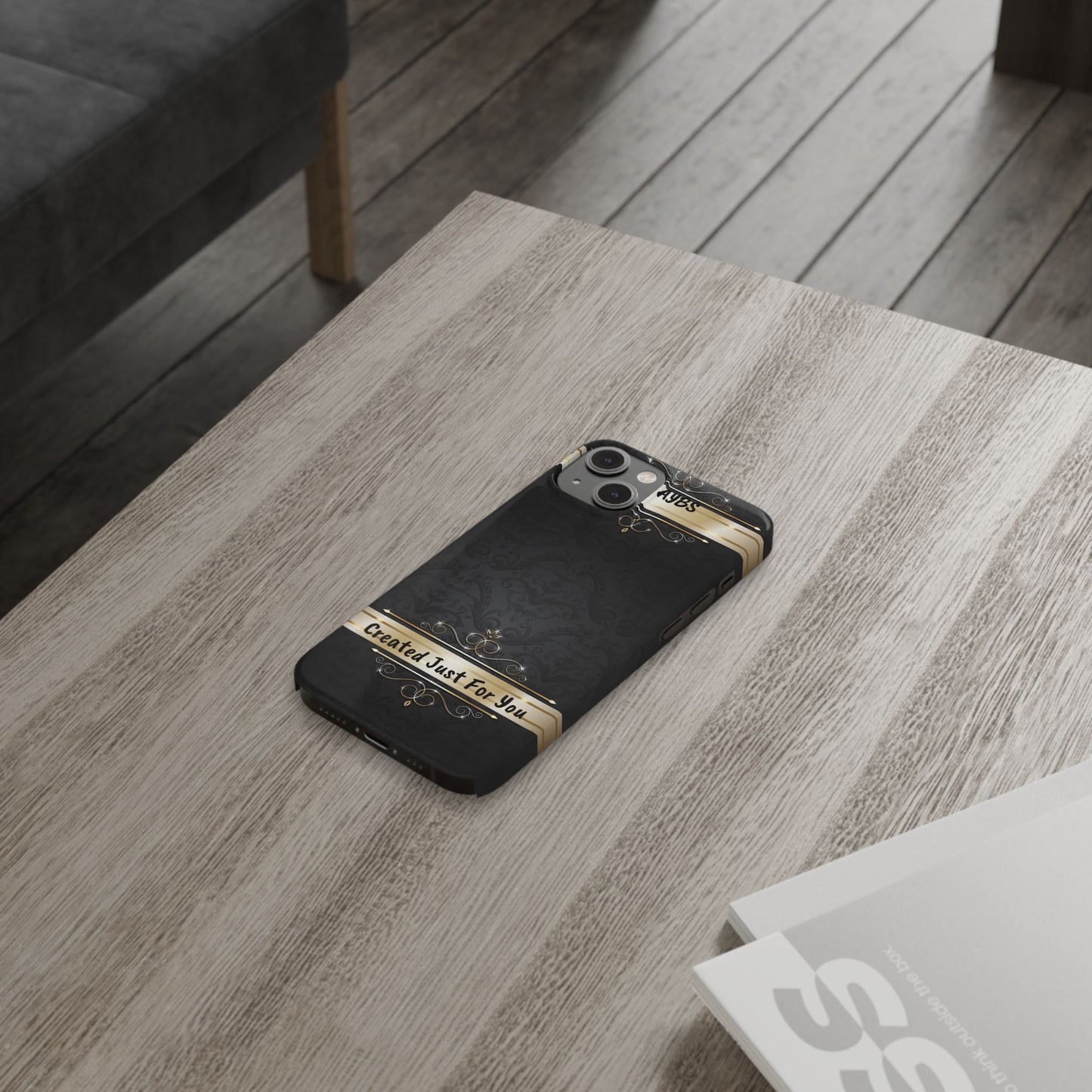 Luxury Phone Case - Black & Gold  Design, Slim Fit, Stylish Unique Gift image 3