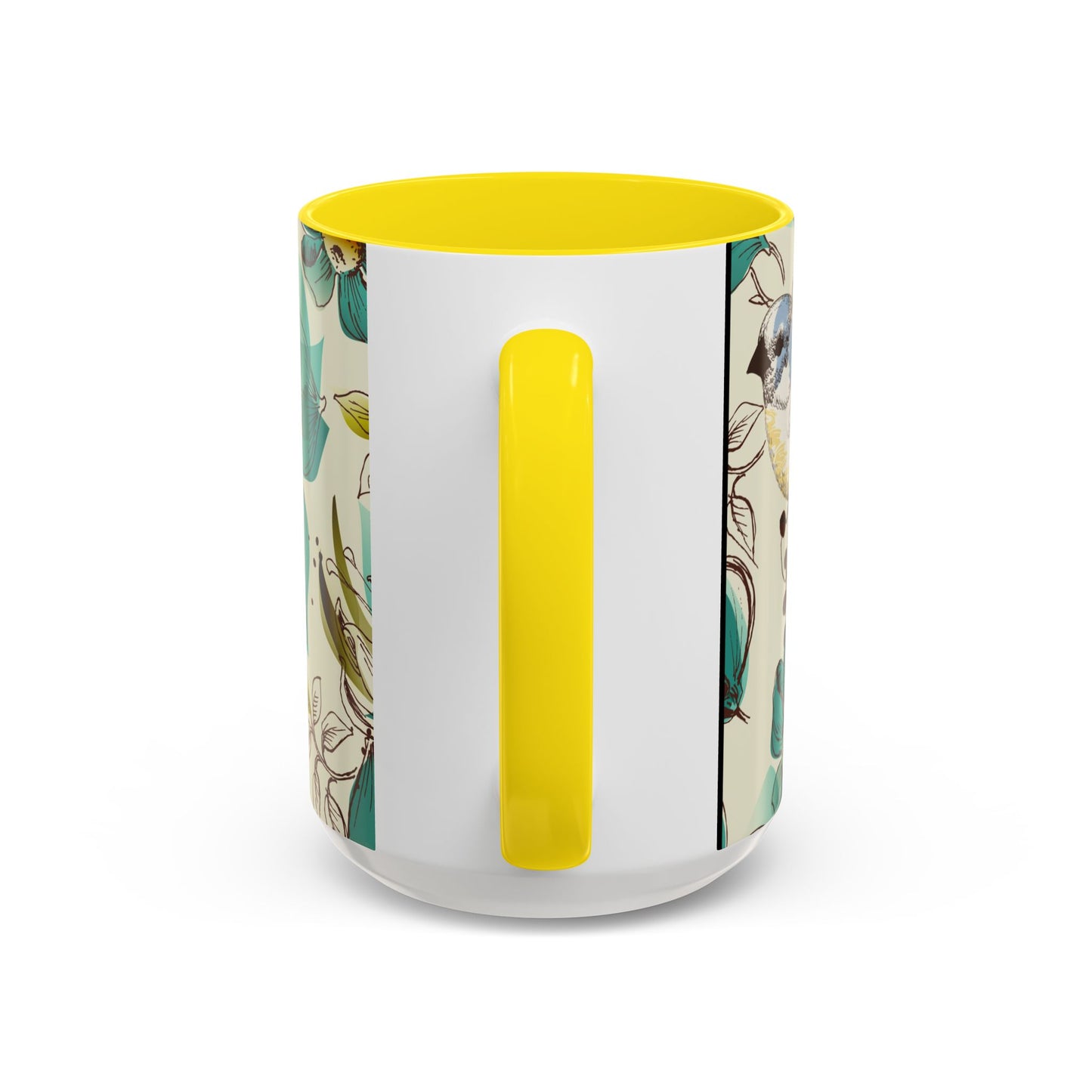 Mug à café élégant à motif floral