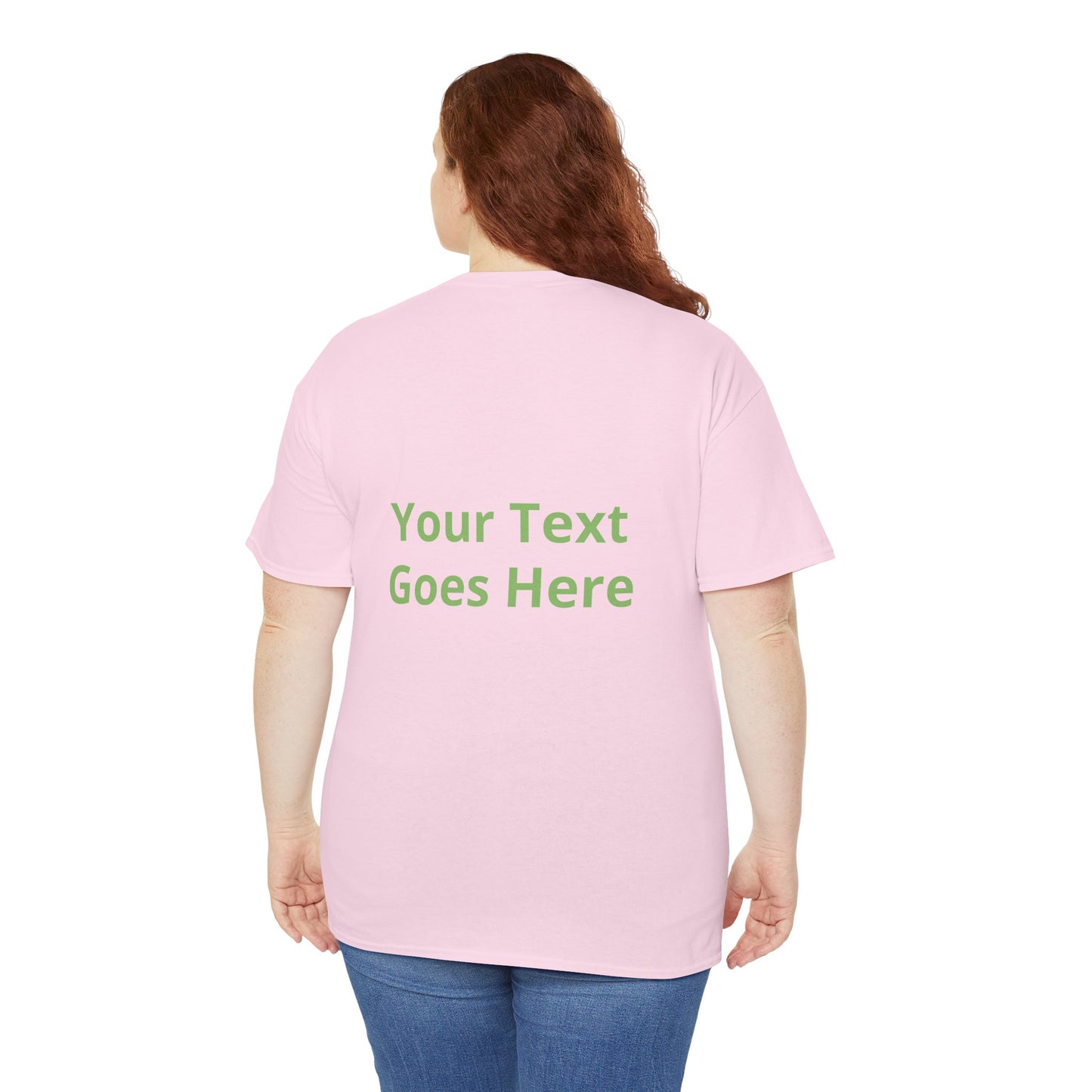 Custom Photo & Text T‑Shirt — Personalized Front/Back Print Tee