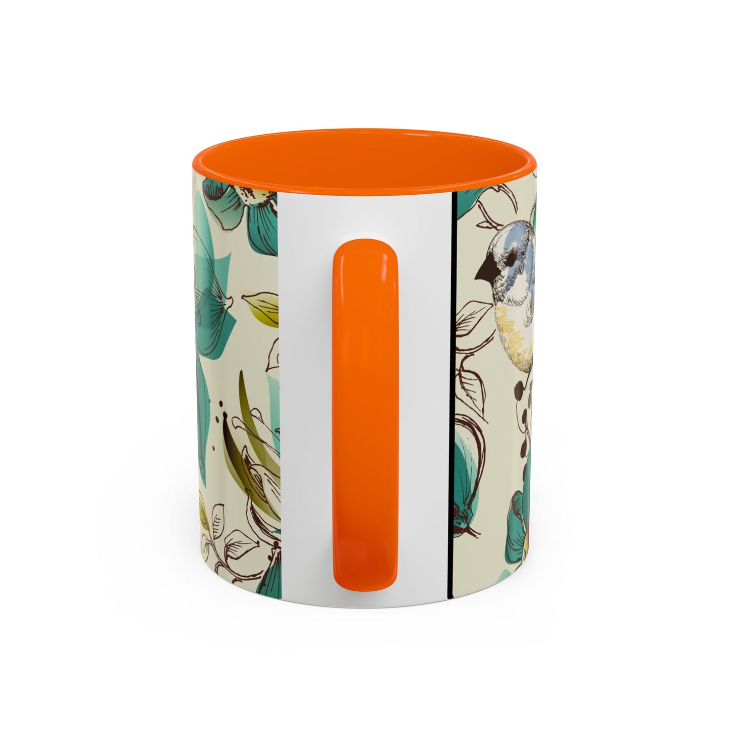 Mug à café élégant à motif floral