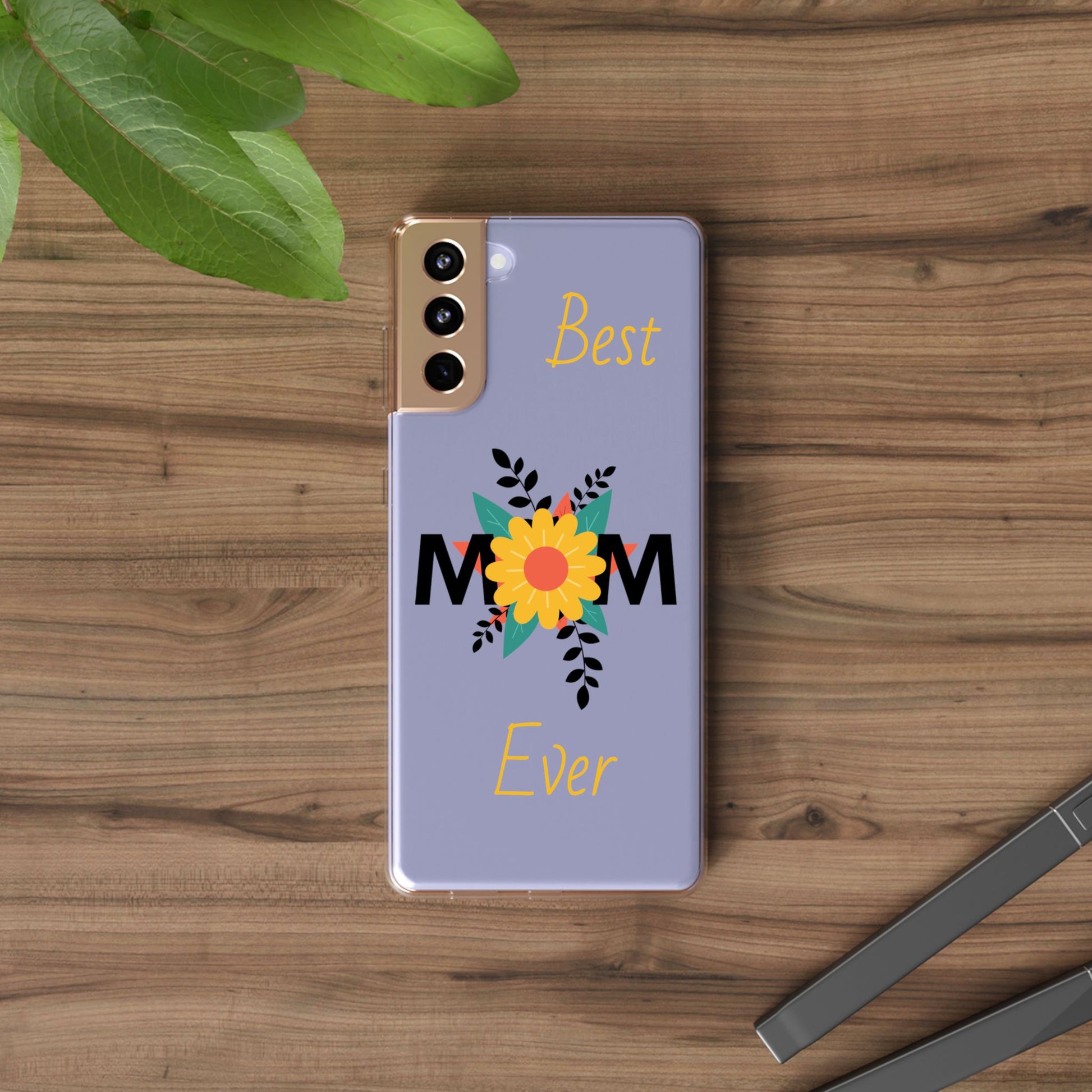 Mom-Themed Inspired Clear Phone Case, Fall Season iPhone Cover, Transparent Case image 12