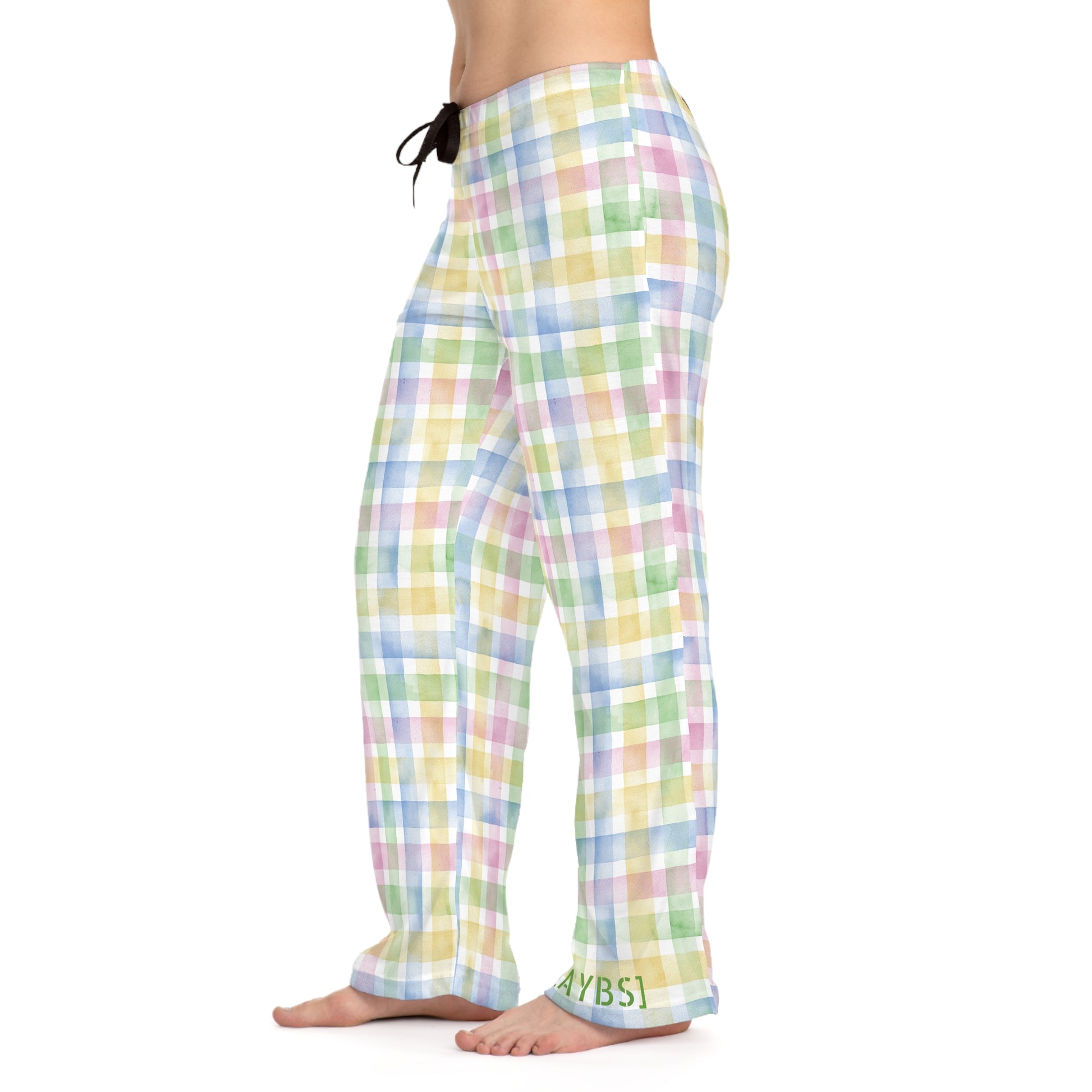 Cute checkered Cozy Women's Pajama Pants, Gift for Her, Sleepwear Apparel image 2