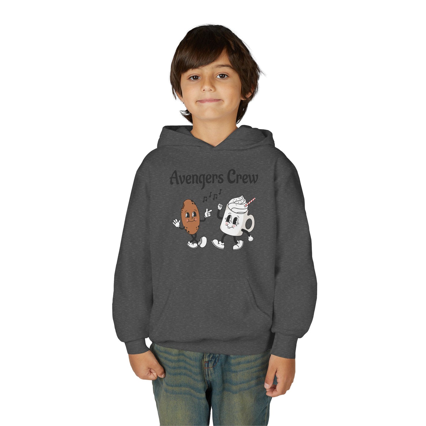 Youth Avengers Crew Hooded Sweatshirt, Boys Hoodie, Cute Sweatshirt Gift image 9