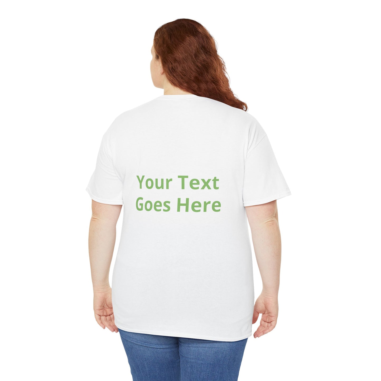 Custom Photo & Text T‑Shirt — Personalized Front/Back Print Tee