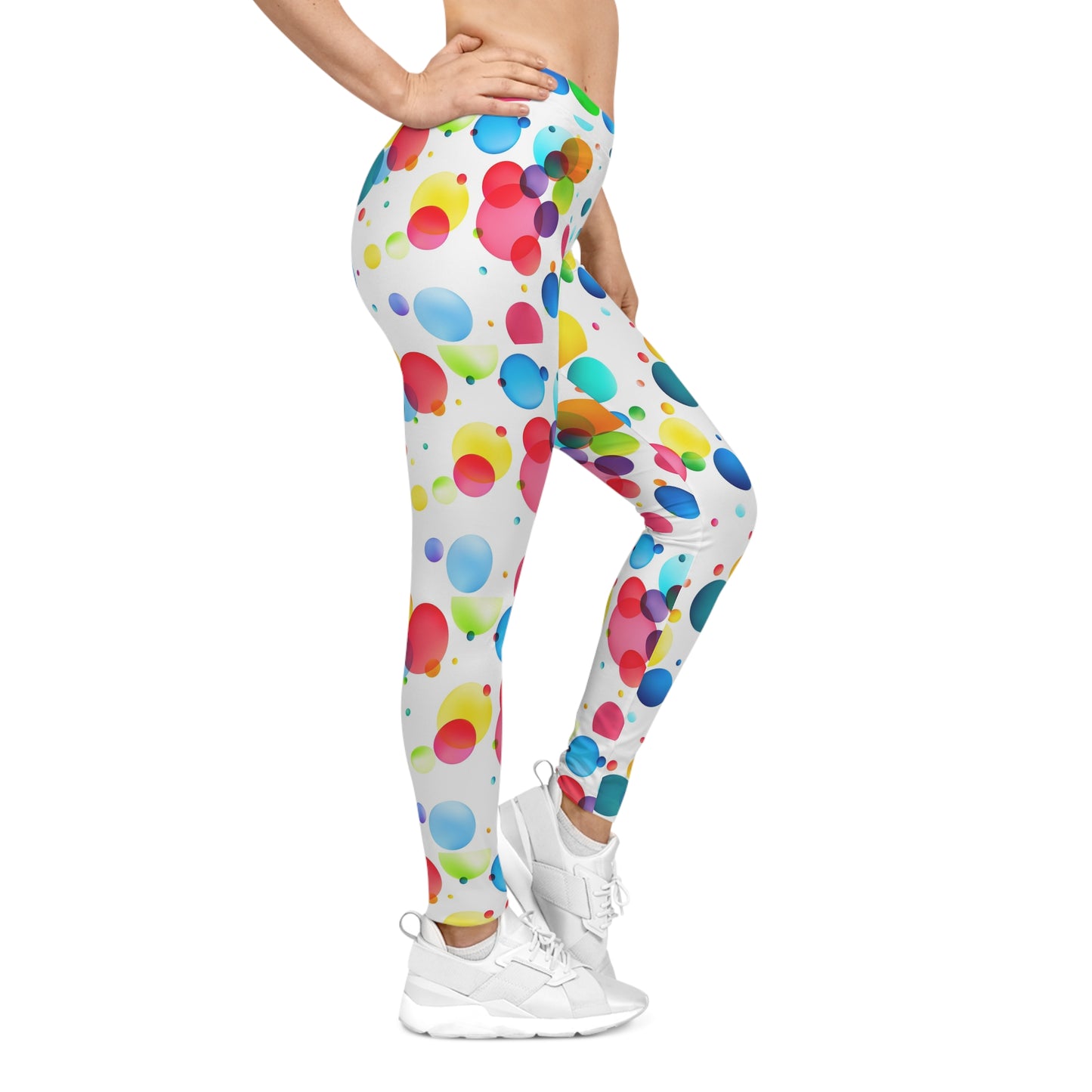 Colorful Women's Casual Leggings | Vibrant Leggings for Activewear, Gift Idea image 2