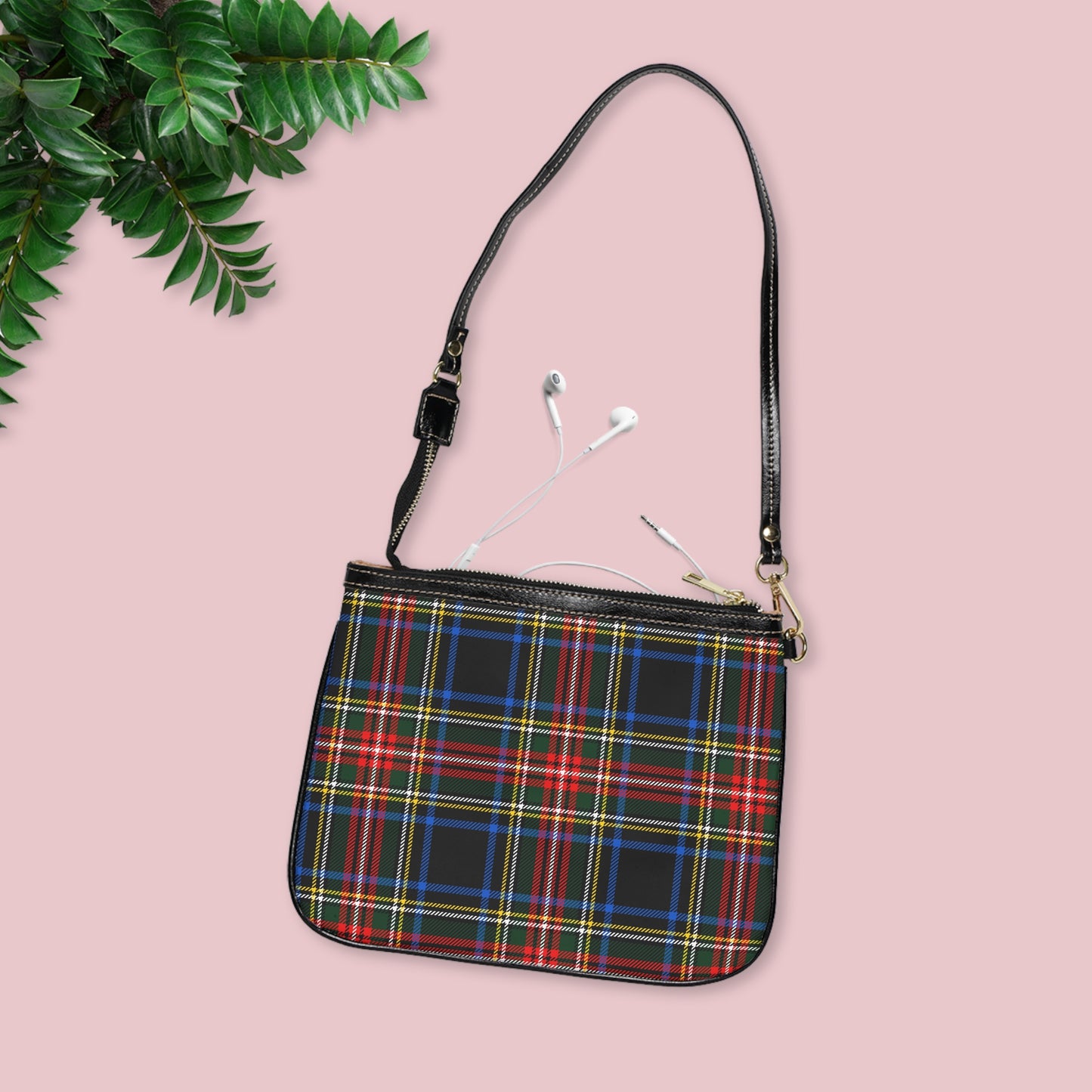 Plaid Small Shoulder Bag, Casual Tote for Everyday Use, Stylish Crossbody Purse image 2
