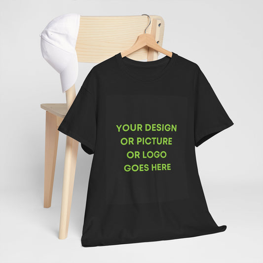 Custom Photo & Text T‑Shirt — Personalized Front/Back Print Tee