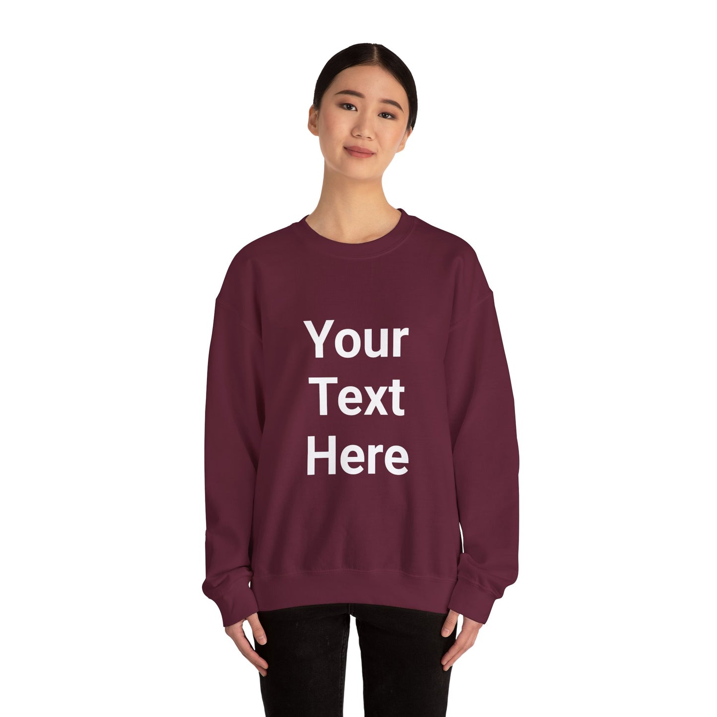 Personaliza esta sudadera de cuello redondo