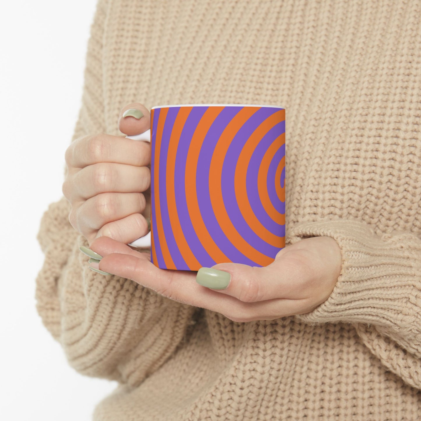 Vibrant Spiral Ceramic Mug | Colorful Drinkware for Home | Perfect Gift  image 0