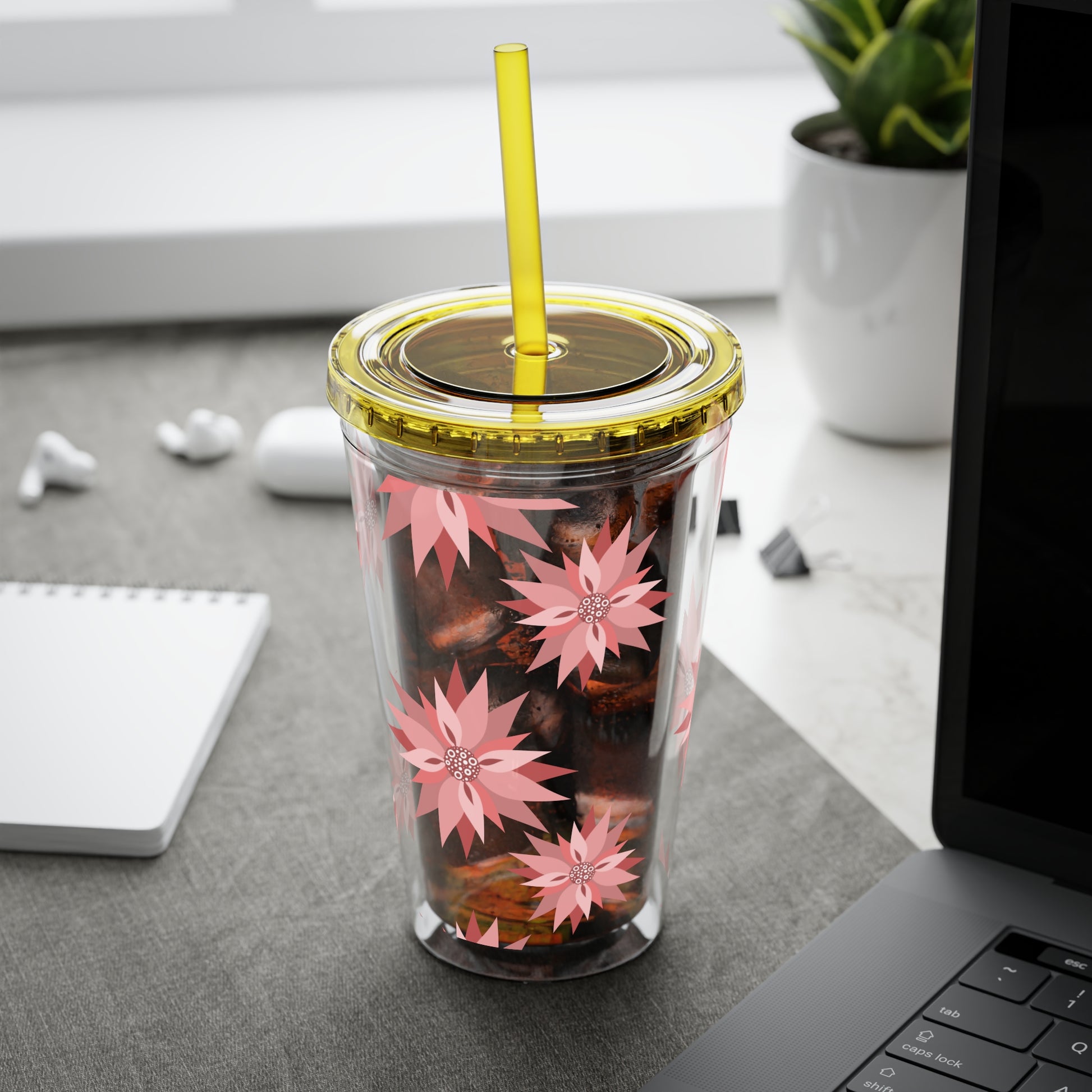 Sunsplash Floral Tumbler, 16oz  image 6