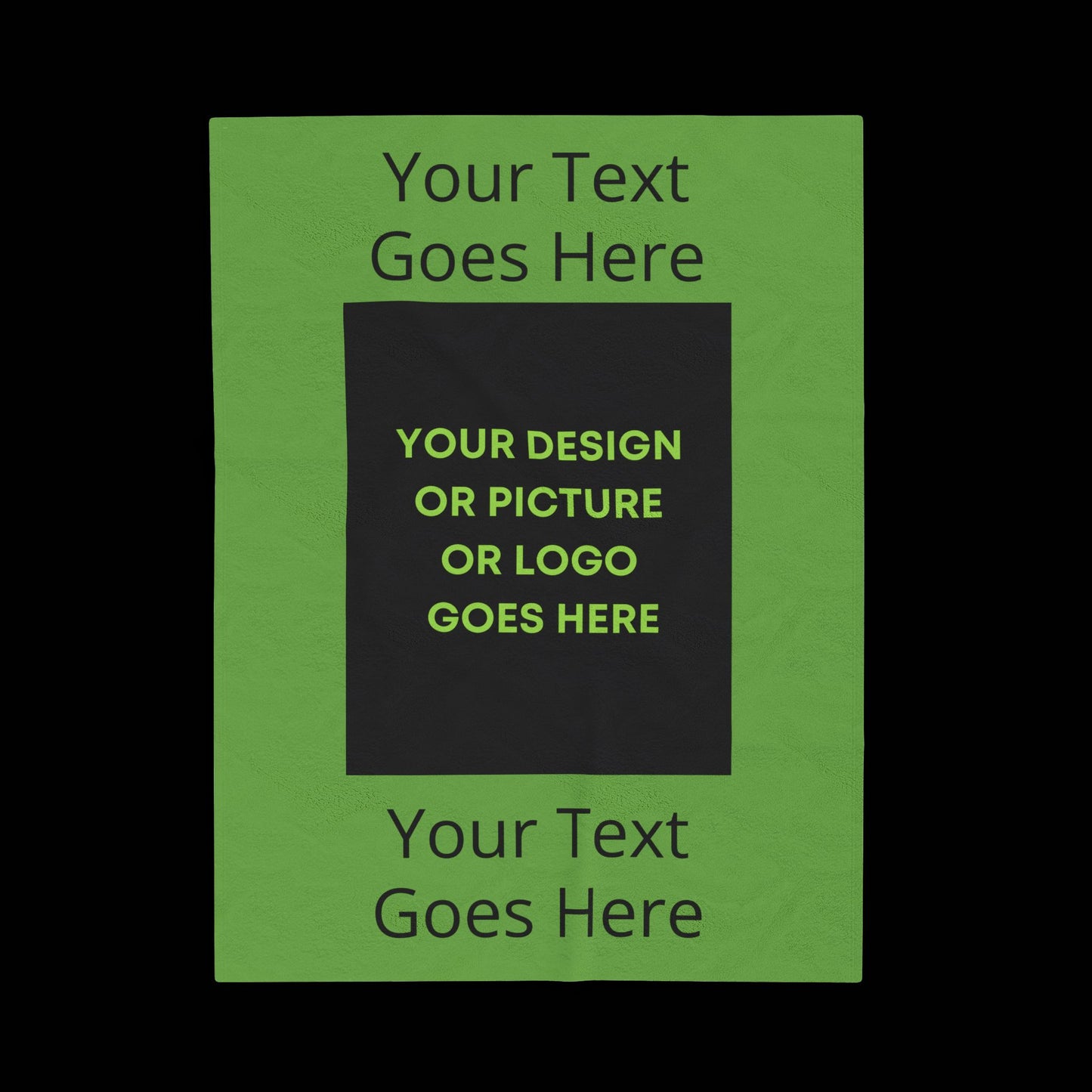 Personalized This Velveteen Plush Blanket With Your Text & Image