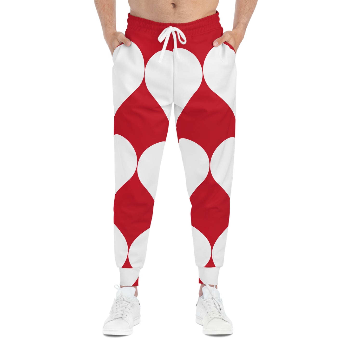 Eco-Friendly Joggers With White Heart Symbol