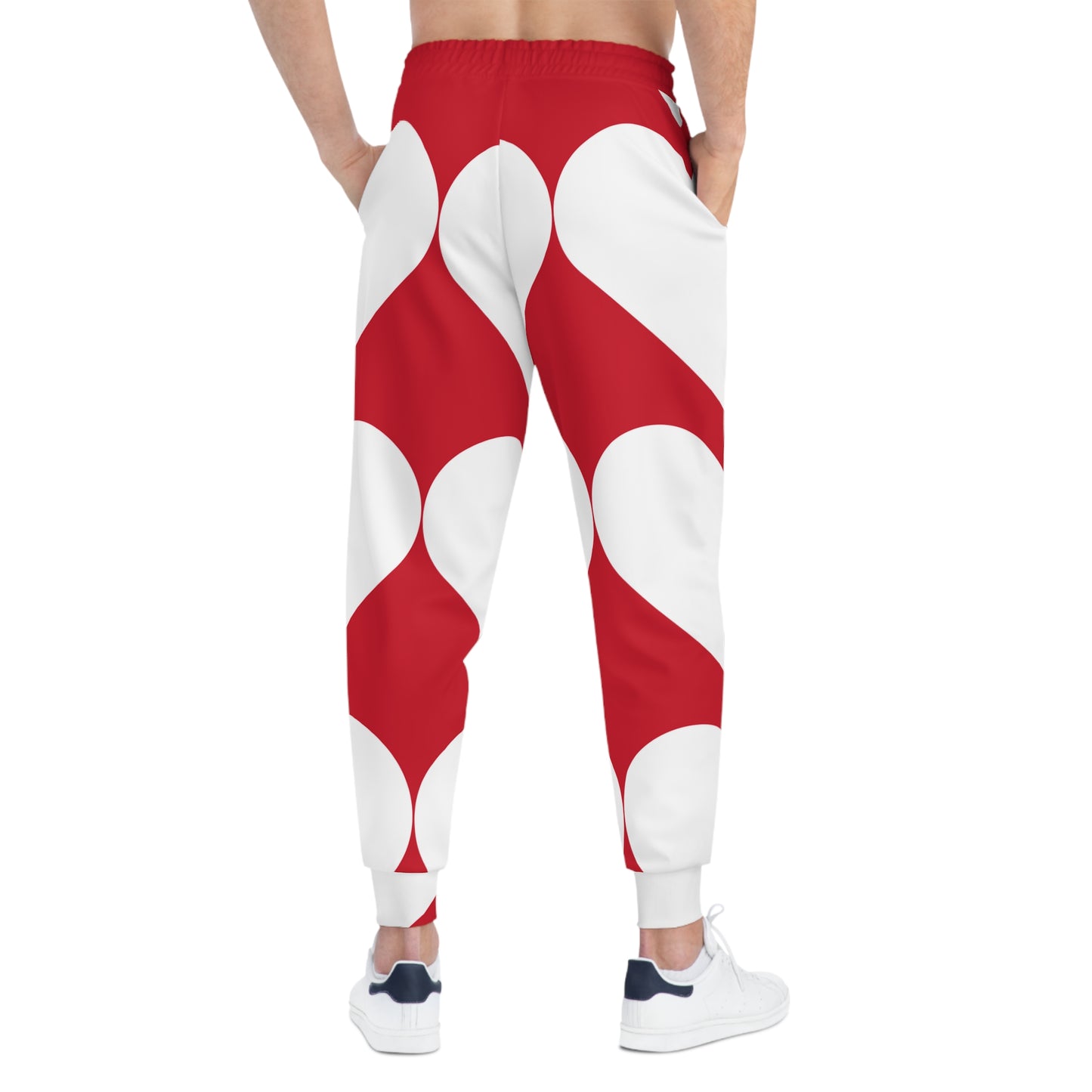 Eco-Friendly Joggers With White Heart Symbol