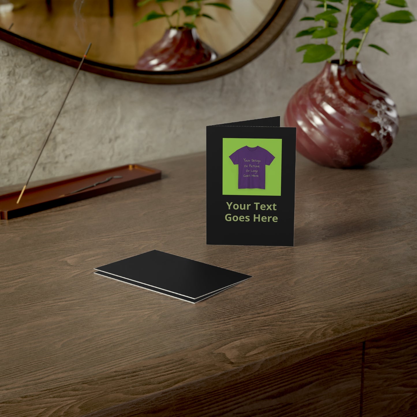 Personalize This Folded Greeting Cards With Your Photo &Text