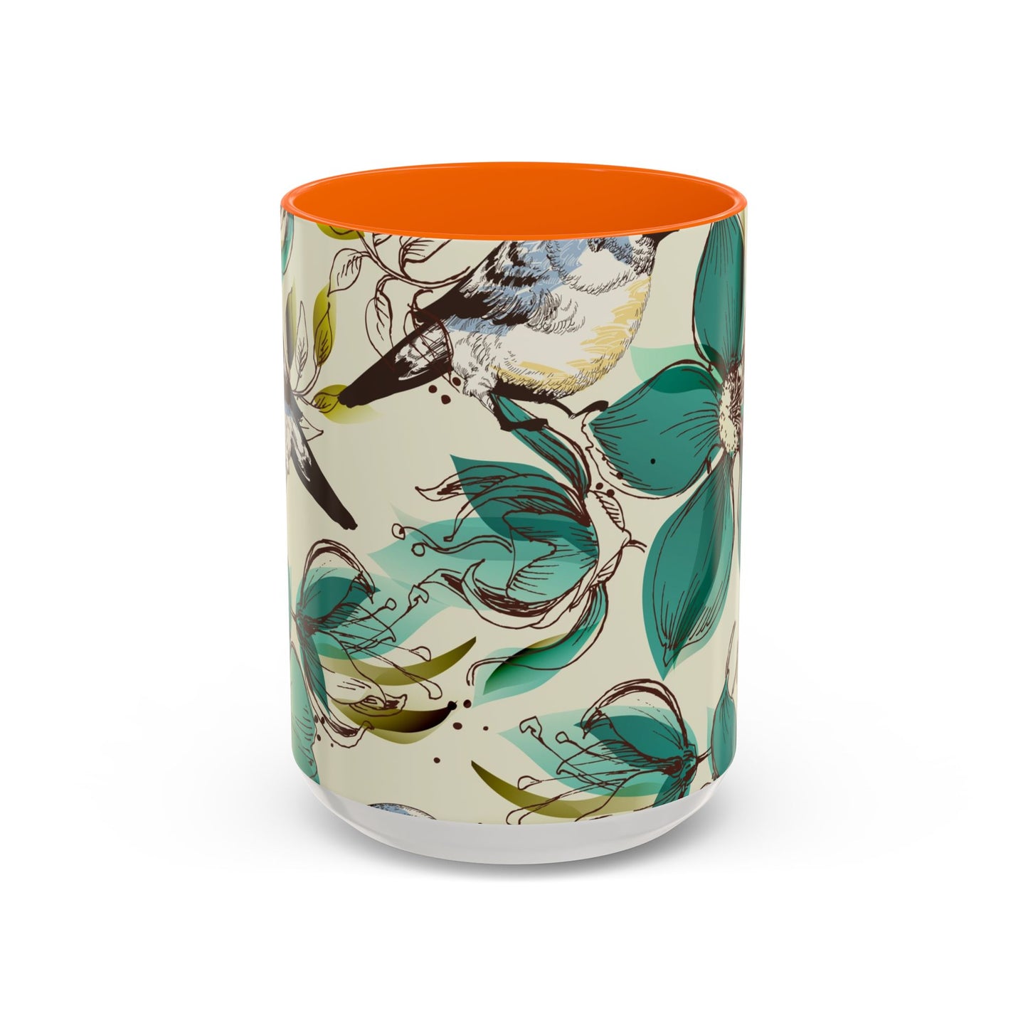 Mug à café élégant à motif floral