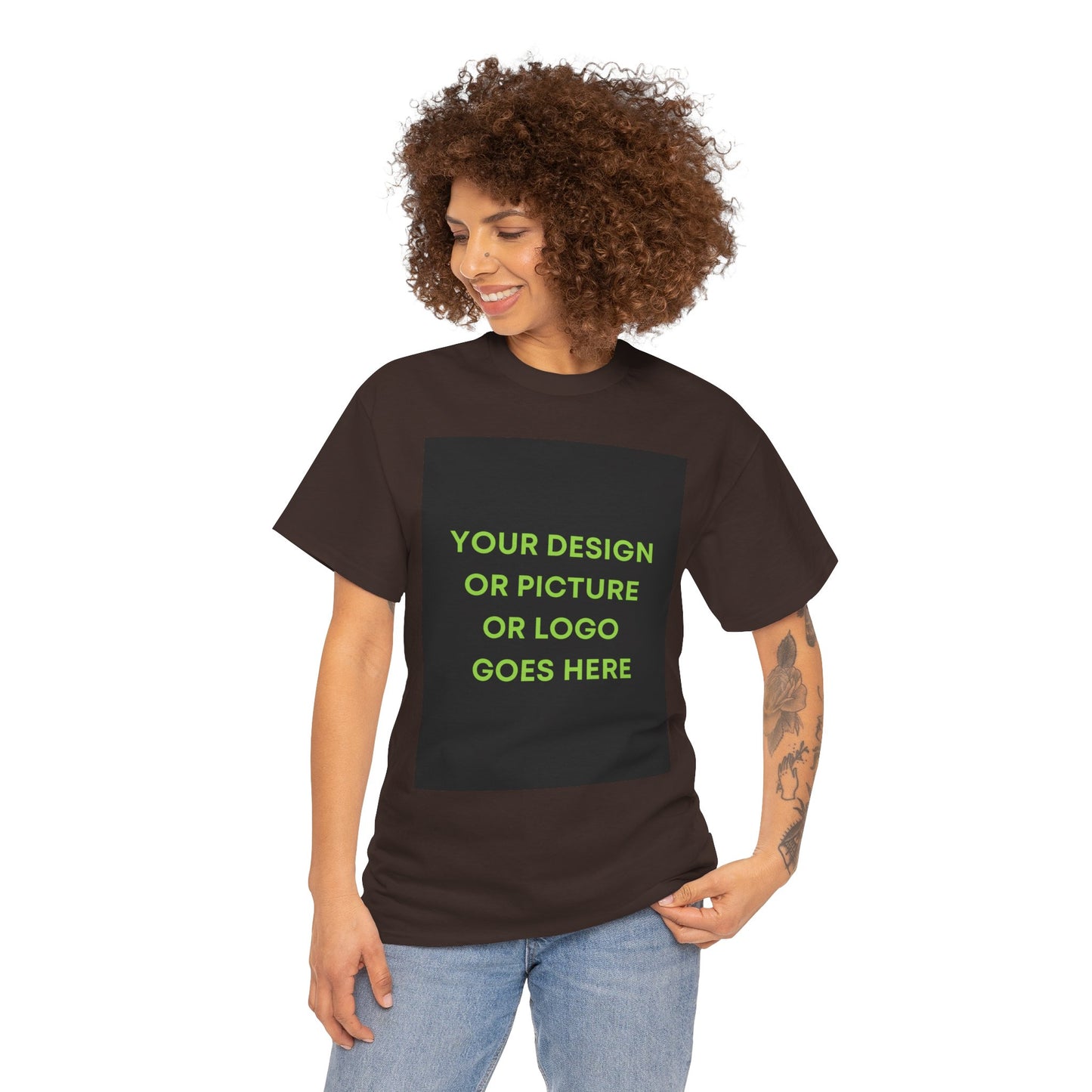 Custom Photo & Text T‑Shirt — Personalized Front/Back Print Tee