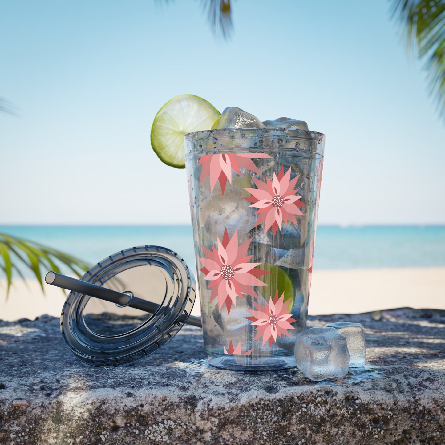 Sunsplash Floral Tumbler, 16oz  image 3