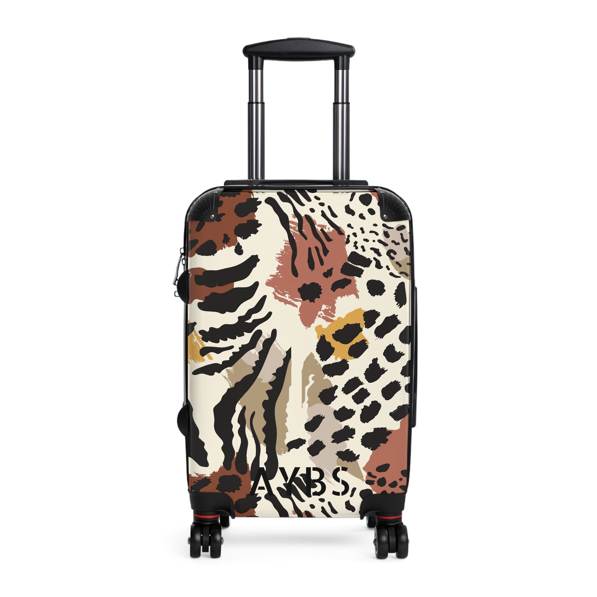 Animal Print Suitcase | Unique Gift for Travelers | Black and Purple Design image 3