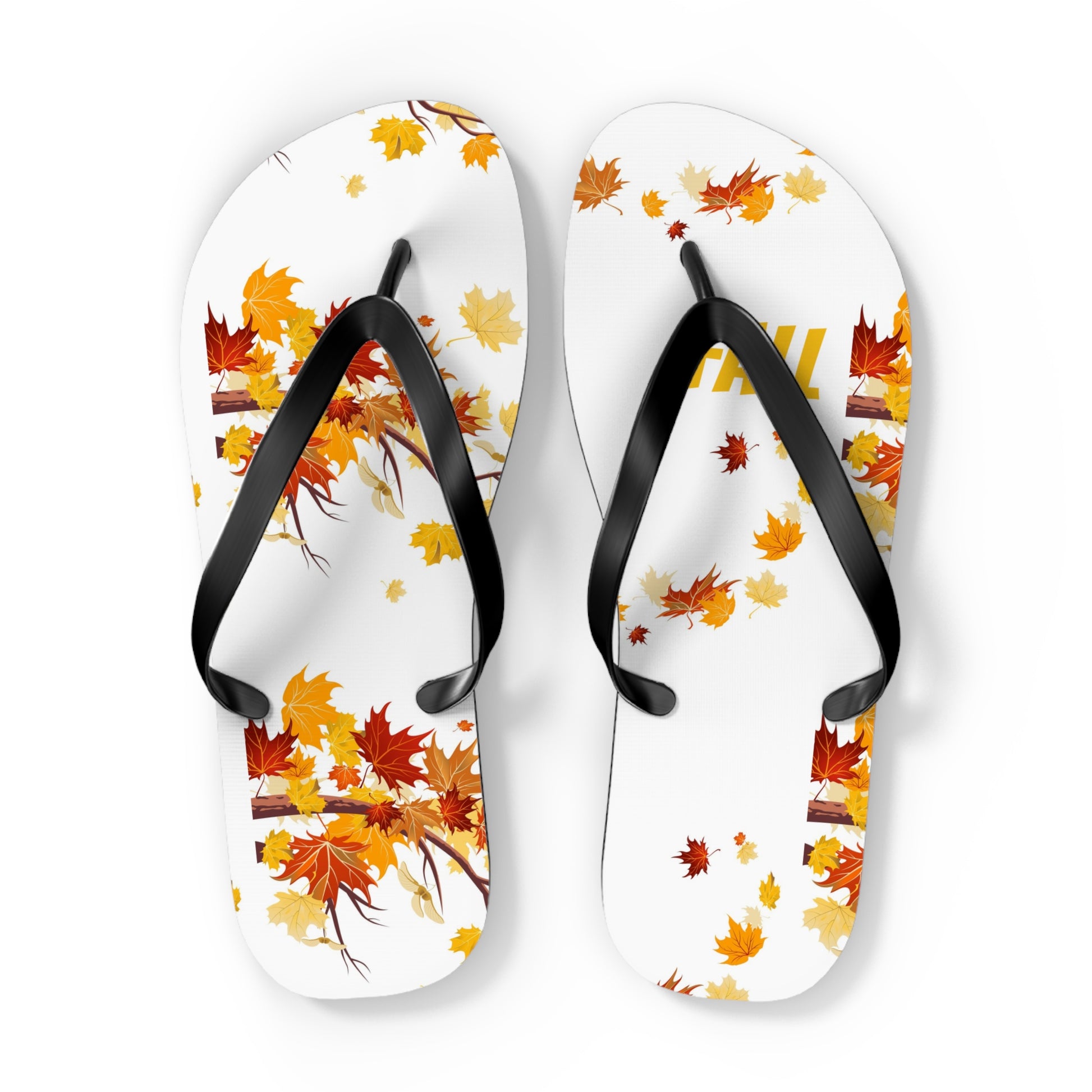 Autumn Leaf Flip Flops | Seasonal Sandals, Fall Footwear, Beach Accessories image 12