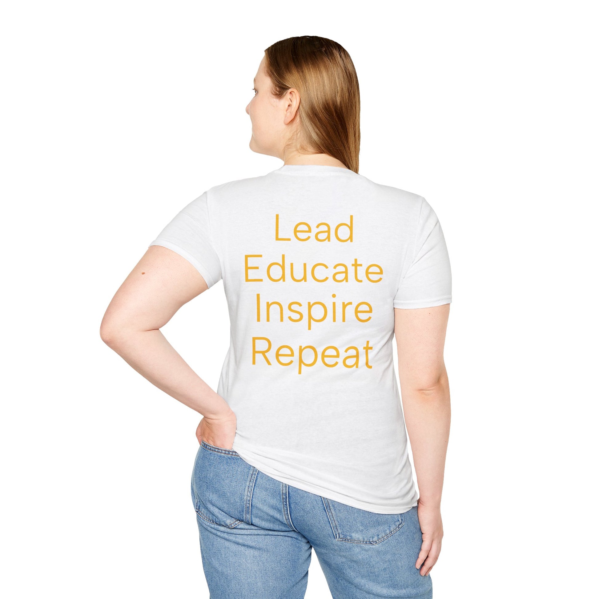 Teacher Appreciation Unisex T-Shirt, Gift for Educators, Rainbow Design image 4